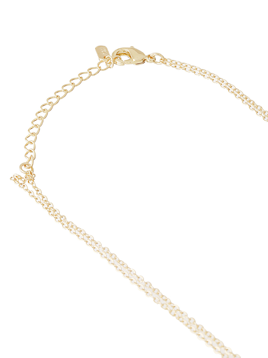 Anti-Tarnish Gold Plated 3 Toned Heart Shaped Chunky Link Chain Necklace