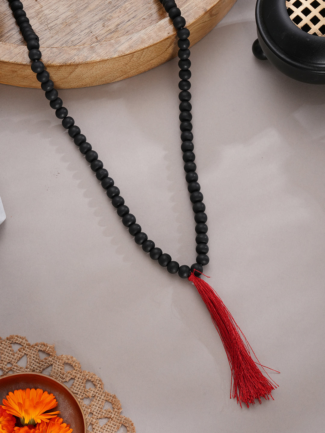 Original Karungali Malai 108 - Beads Original Ebony Wood With Lab Certificate.