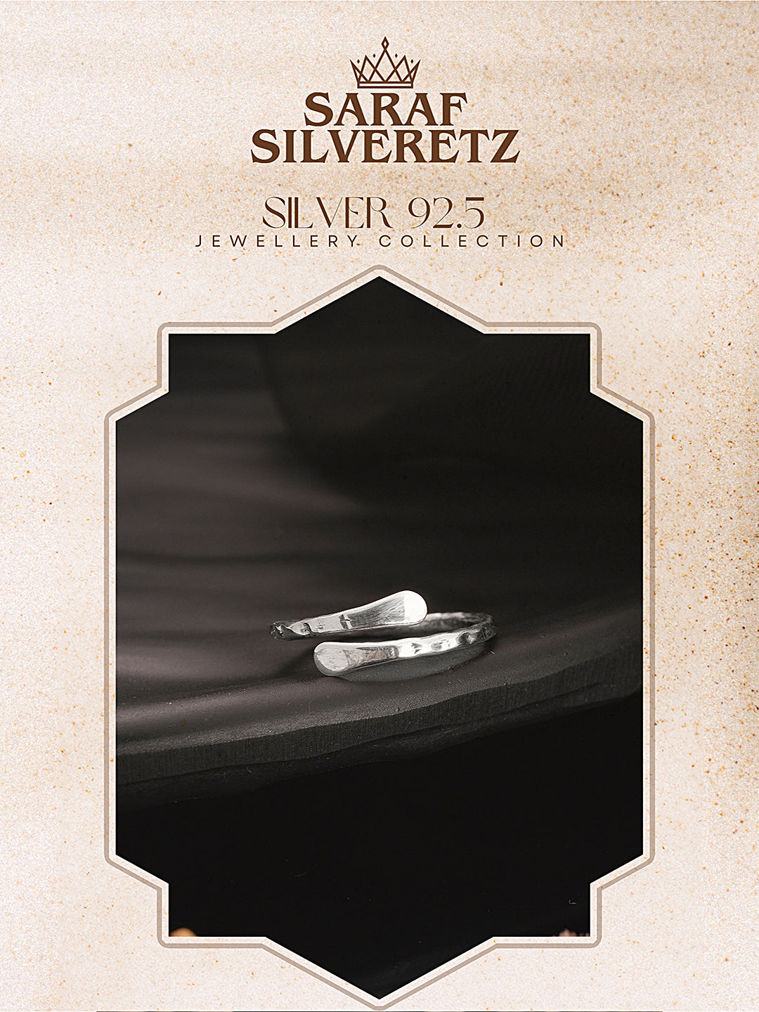 925 Sterling Silver Quirky  Minimal Statement  Band Finger Ring