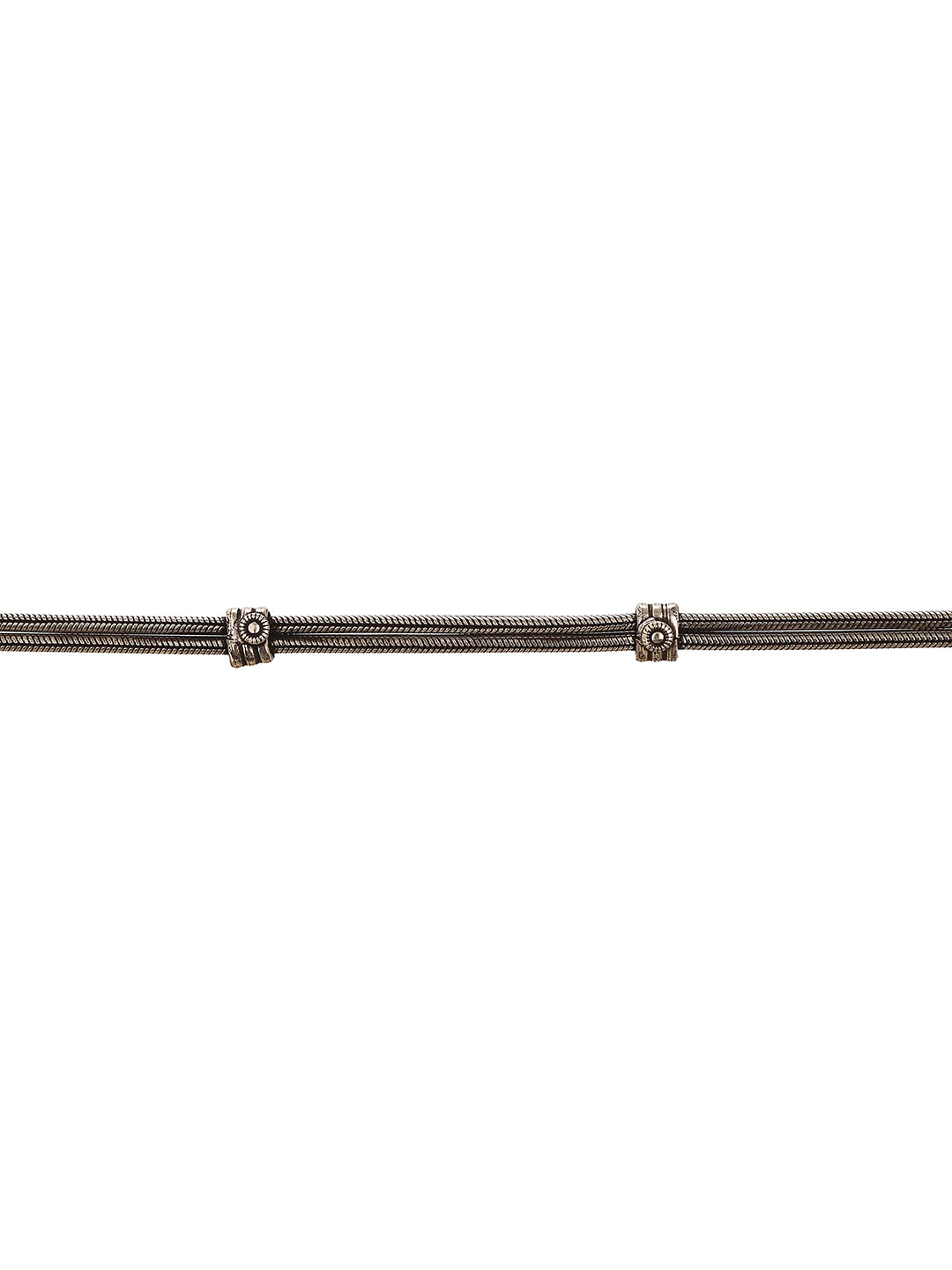 Oxidised Silver Toned   Trendy  Chain Minimal Waistchain Hipbelt Kamarbandh