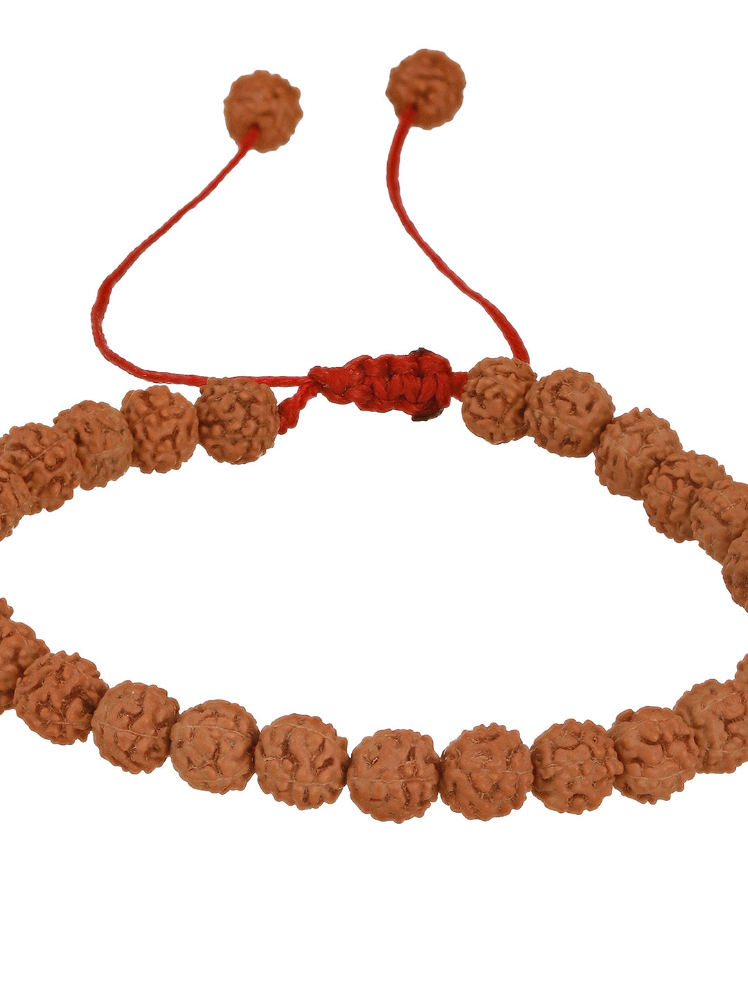 Authentic 5 Mukhi Rudraksha Bracelet with Adjustable Red Thread