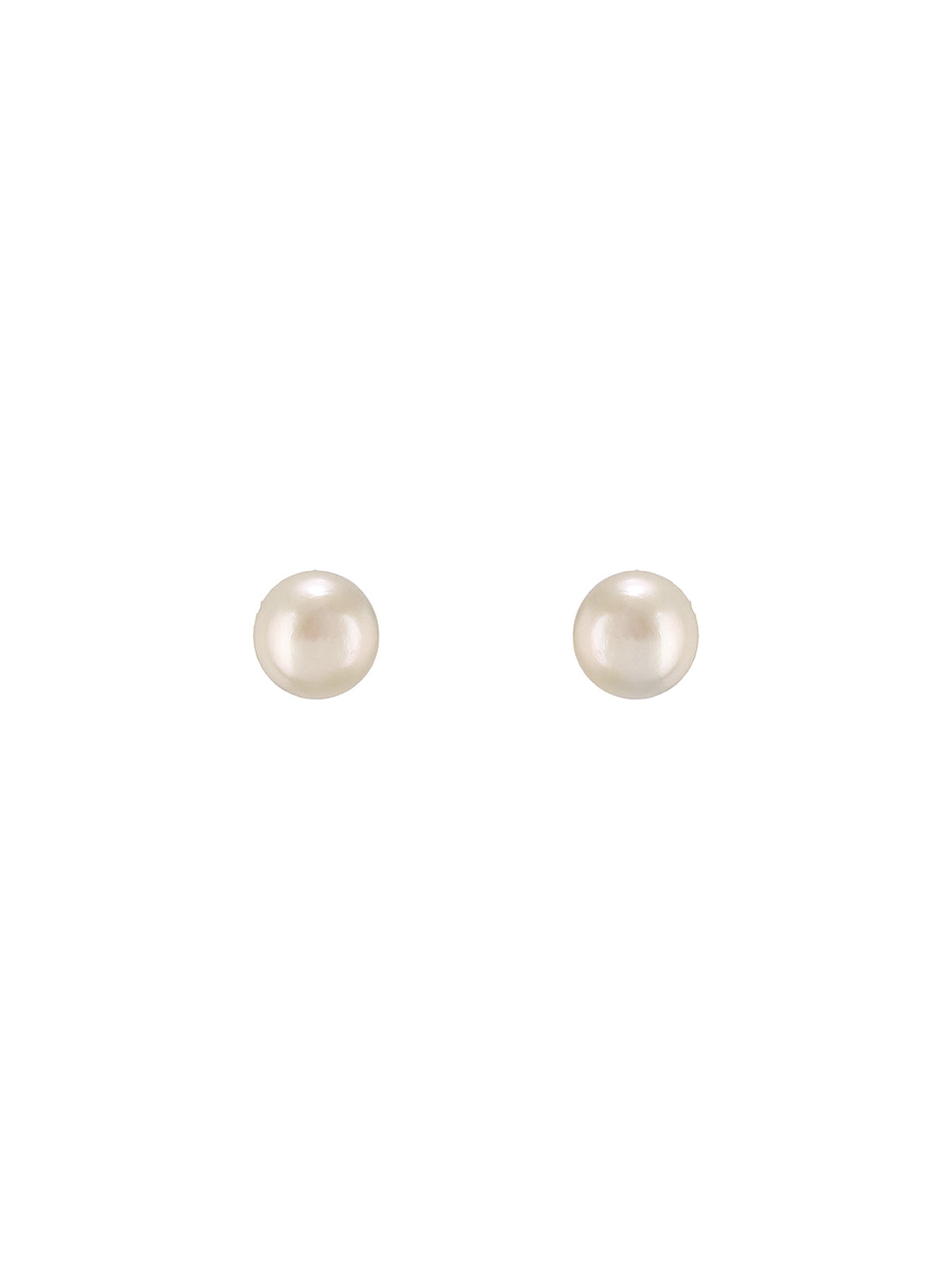 925 Sterling Silver Pearl Studded Minimal Officewear Studds Earrings
