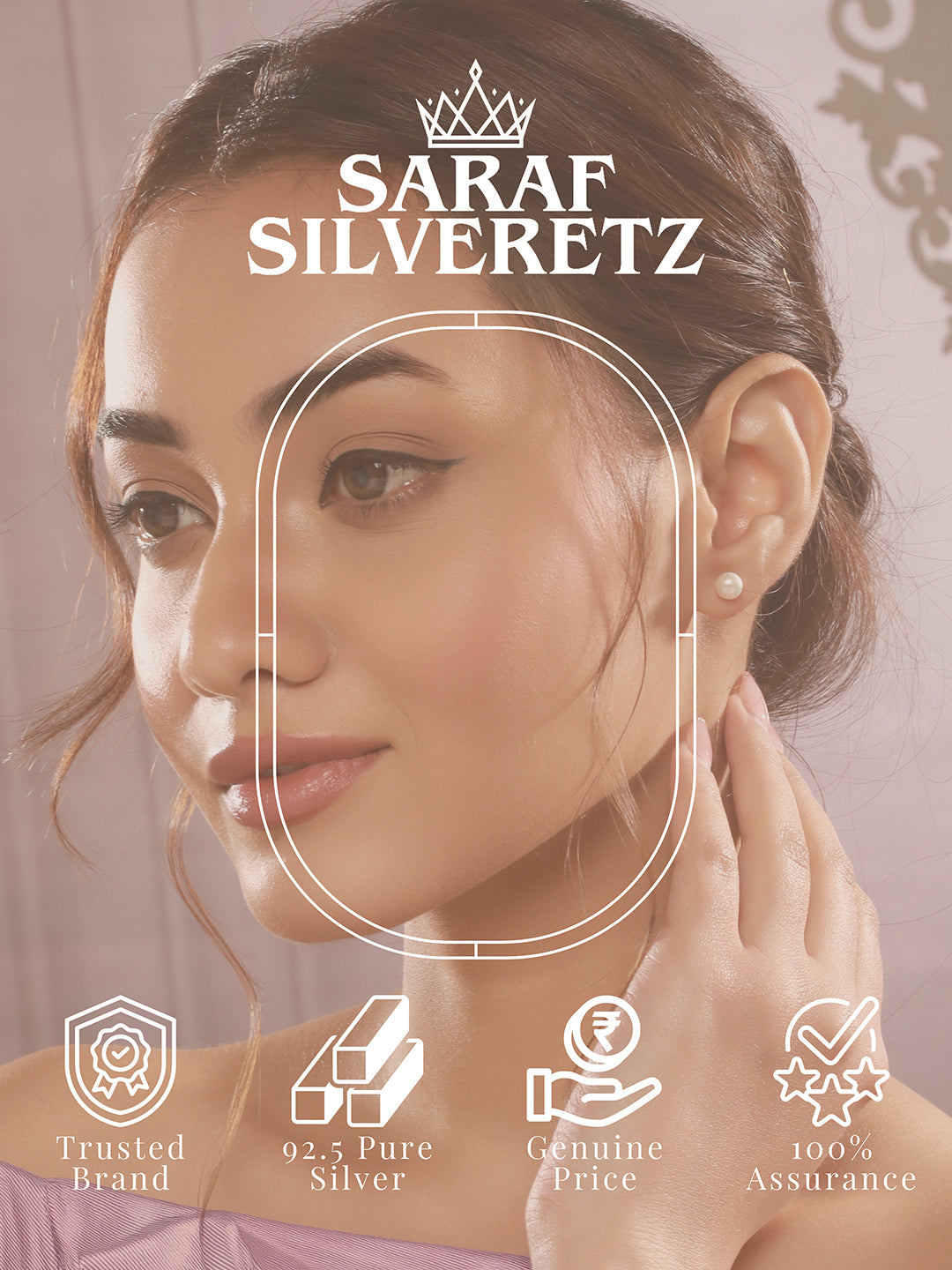 925 Sterling Silver Pearl Studded Minimal Officewear Studds Earrings