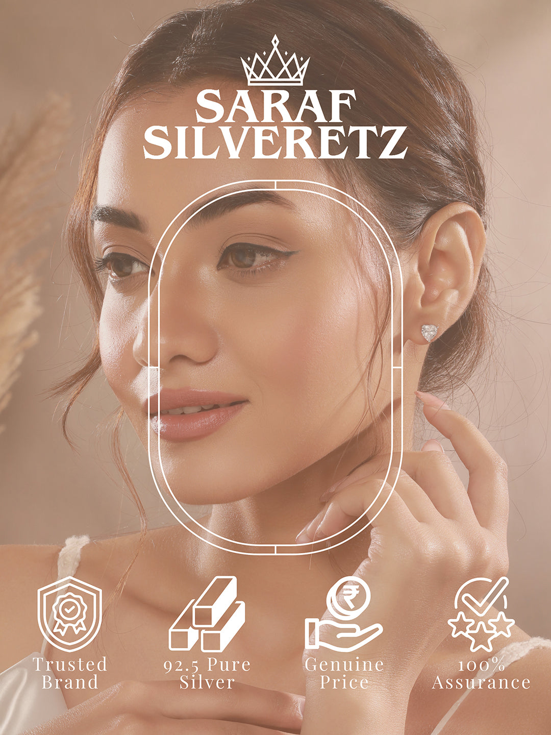 925 Sterling Silver 7 mm stones Zircon Studded Minimal Solitaire Studds Earrings