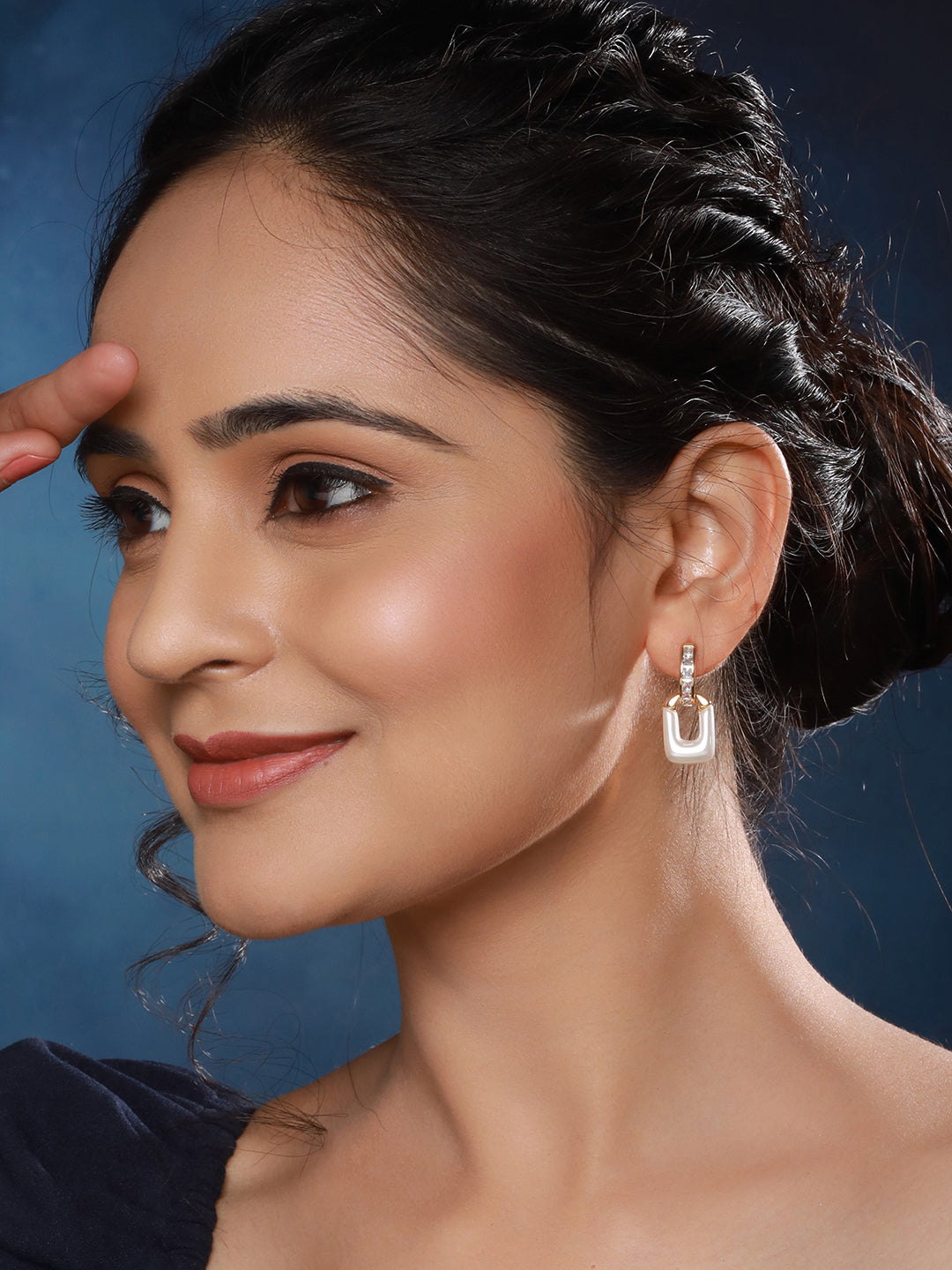 Anti-Tarnish Gold Plated Geometric Hoop Minimal  Earrings