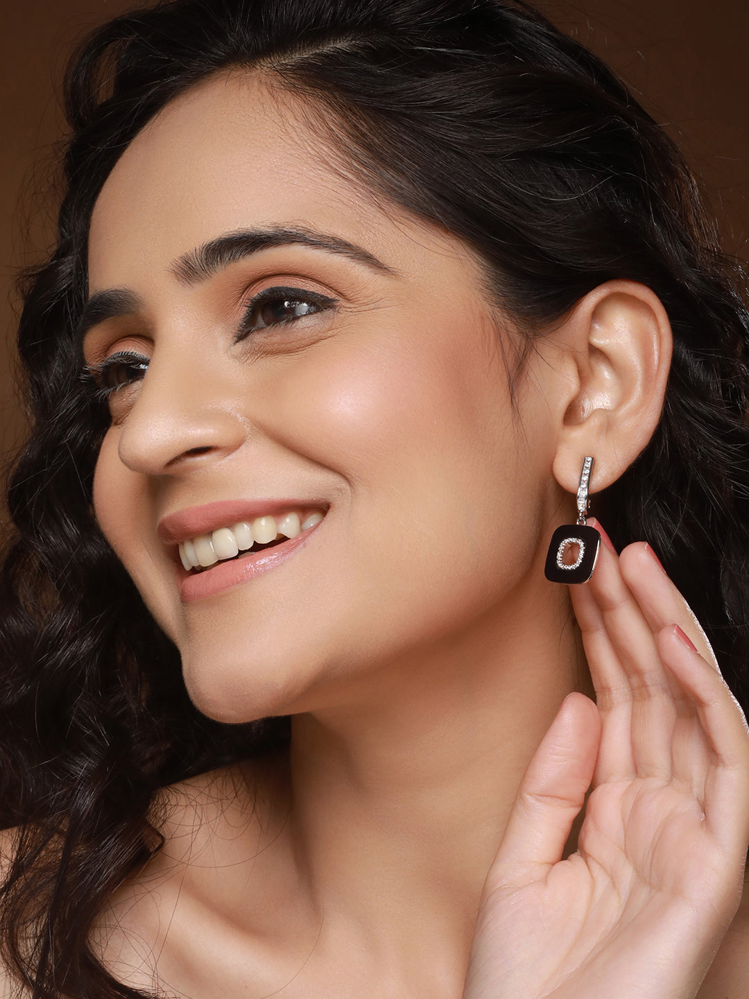 Anti-Tarnish Silver Plated Square Minimal Hoop Earrings