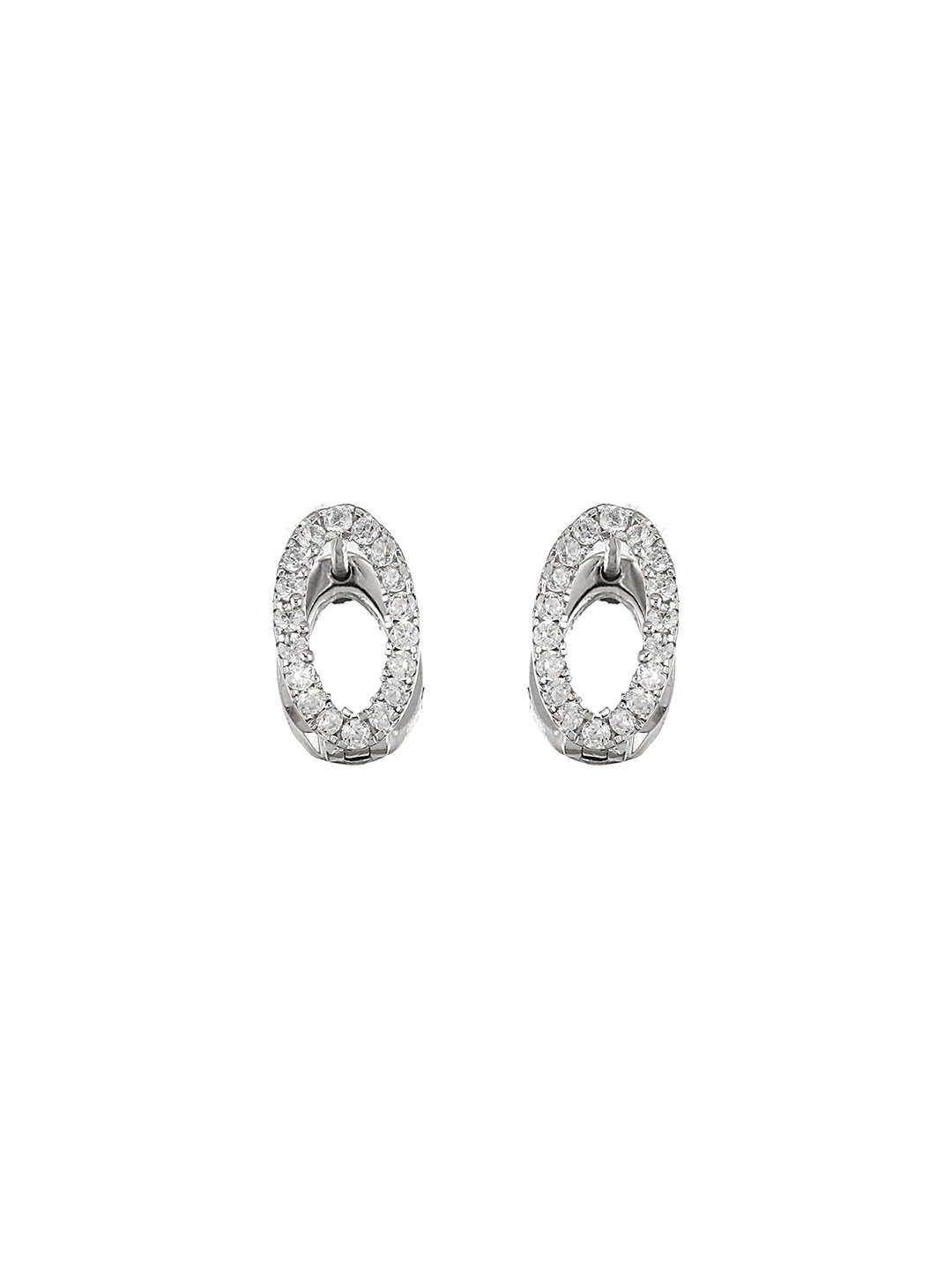 925 Sterling Silver Rhodium Plated minimal Bali Studds Earrings