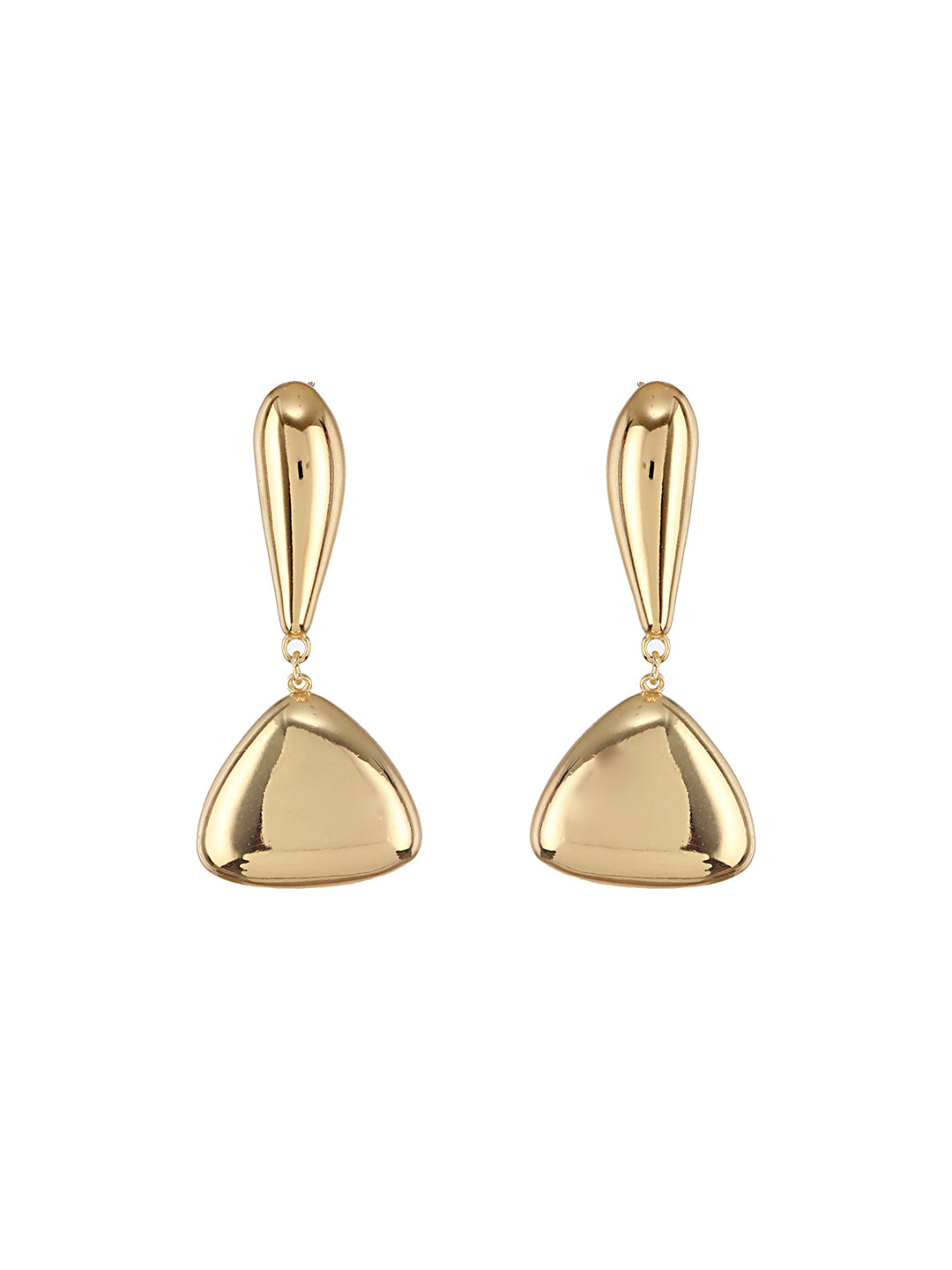 Anti-Tarnish Gold Plated water Drop Shaped Luxe Drop Earrings