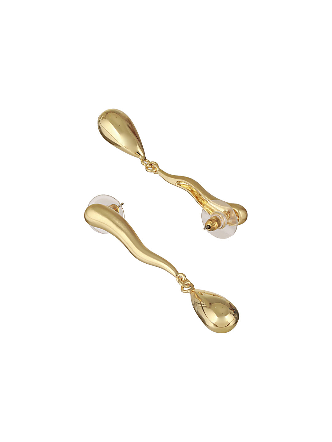 Anti-Tarnish 18k Gold Plated Elegant Water Drop Minimalist Drop Earrings