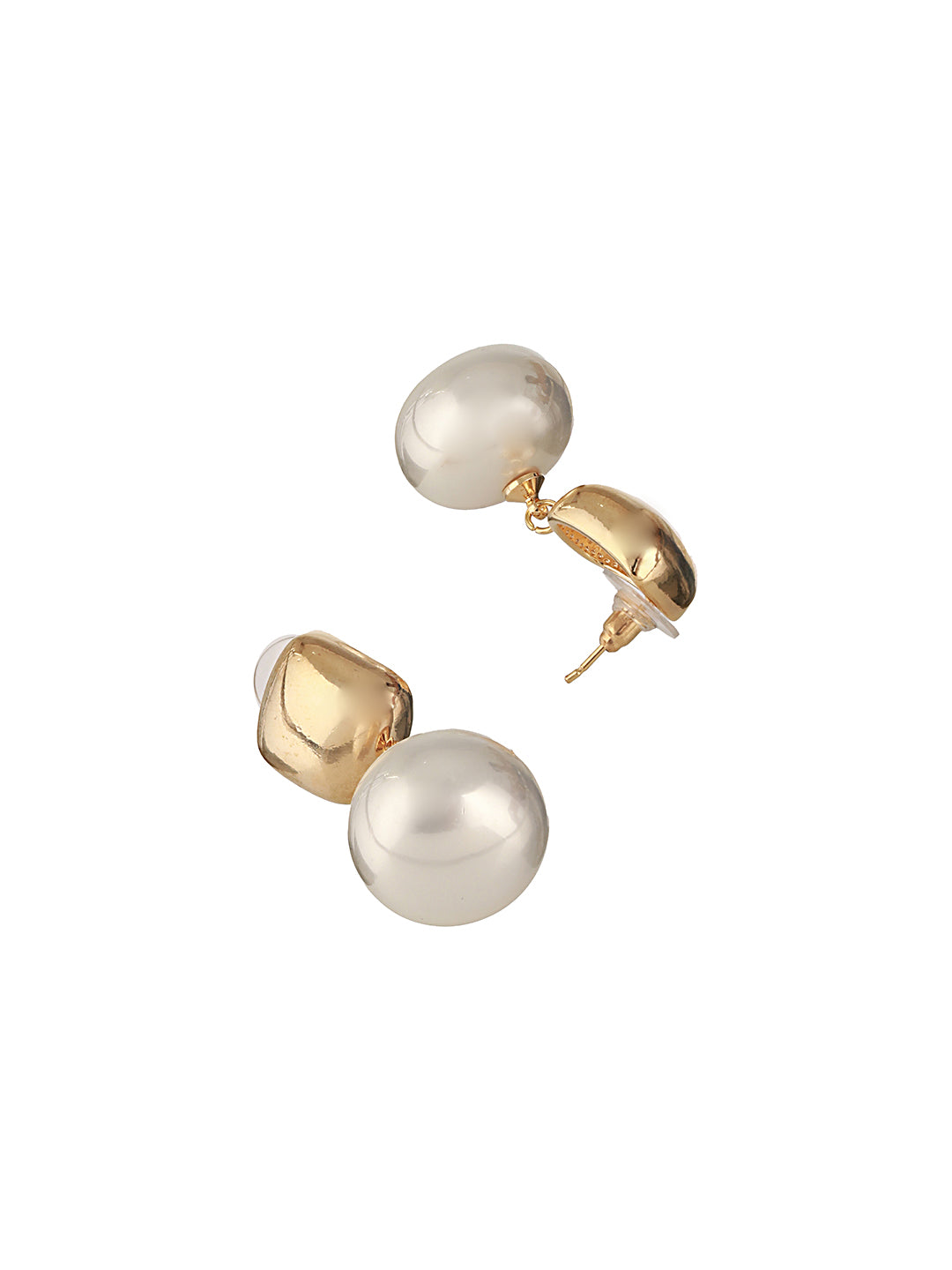 Anti-Tarnish Gold Plated Pearl Drop Minimal Trendy earrings