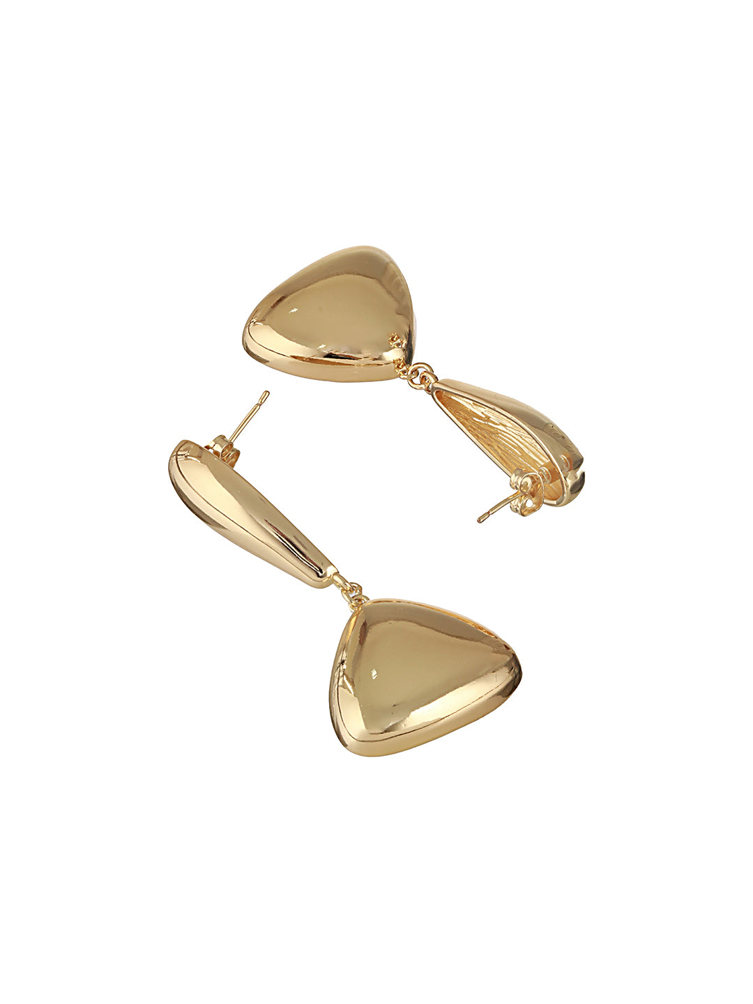 Anti-Tarnish Gold Plated water Drop Shaped Luxe Drop Earrings