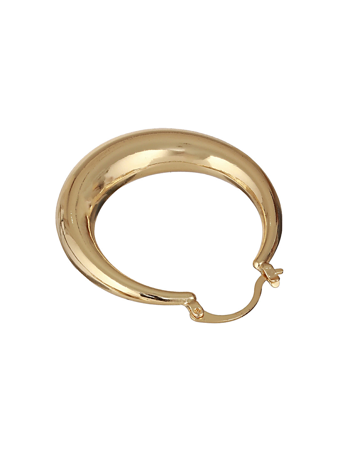 Anti-Tarnish Gold Plated Chic Chunky Hoop Earrings