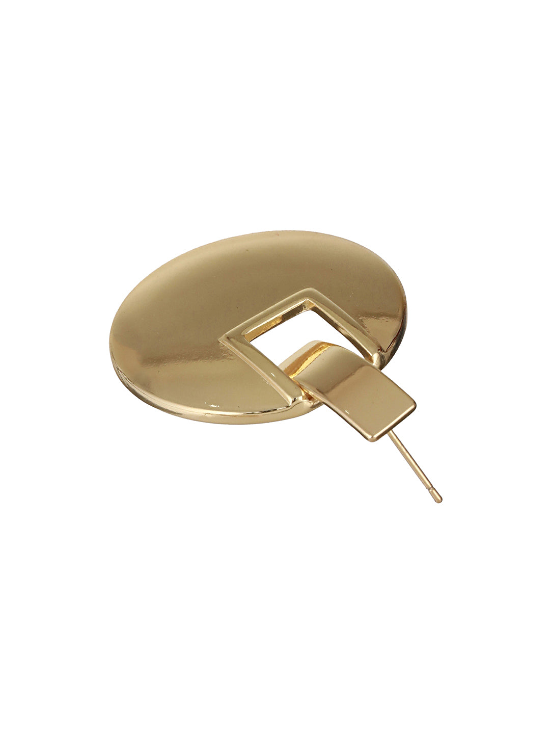 Anti-Tarnish 18k Gold Plated Bold Circular statement earrings