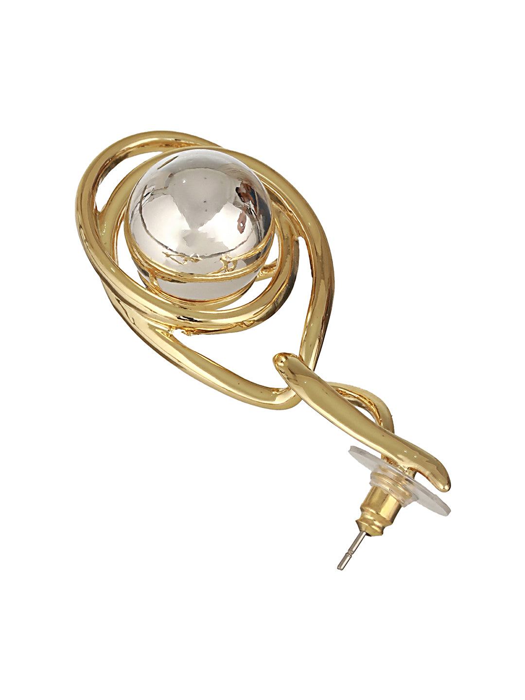 Anti-Tarnish 18k Gold & Silver Plated Orbital Hoop Earrings