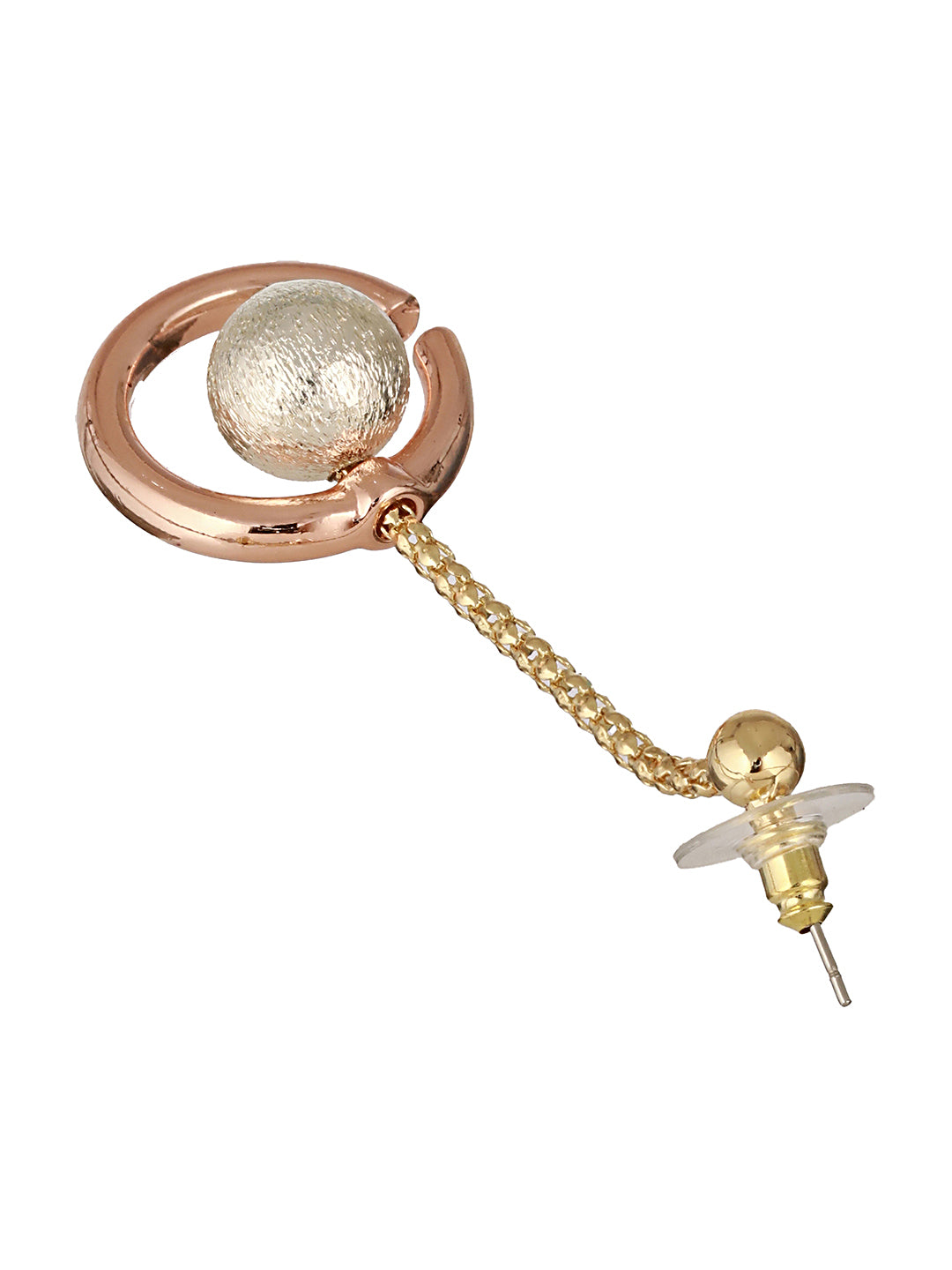 Anti-Tarnish Gold & Rose Gold Plated Chain Dangling Minimalist  Earrings