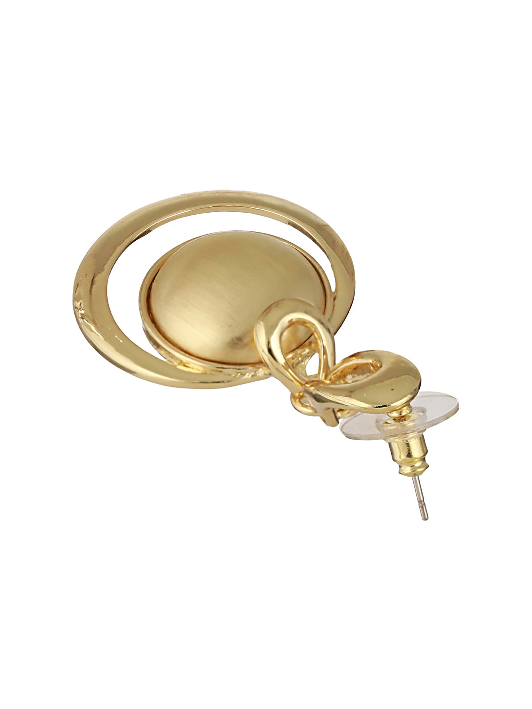 Anti-Tarnish Gold Plated  Concentric balls Minimal Drop earrings