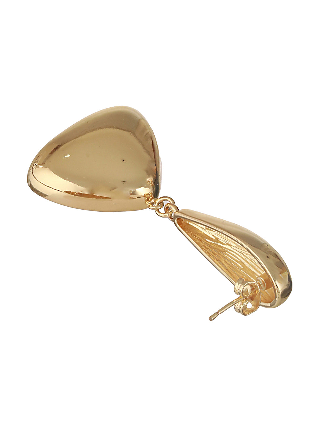 Anti-Tarnish Gold Plated water Drop Shaped Luxe Drop Earrings