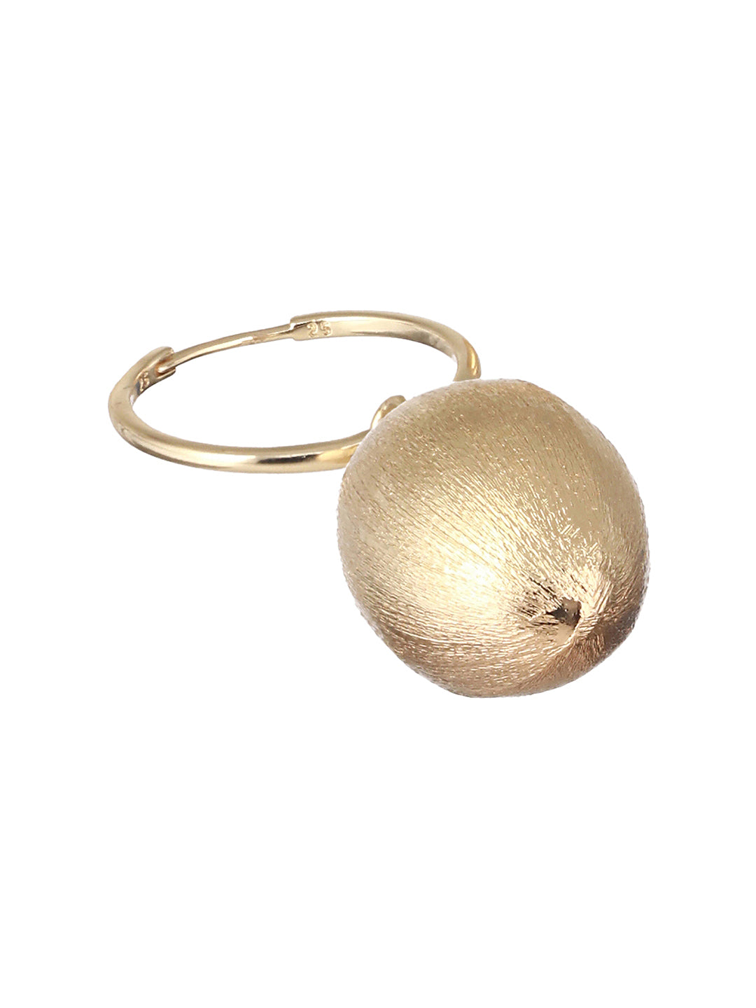 Anti-Tarnish Gold Plated Hoop Oval Shaped Earrings