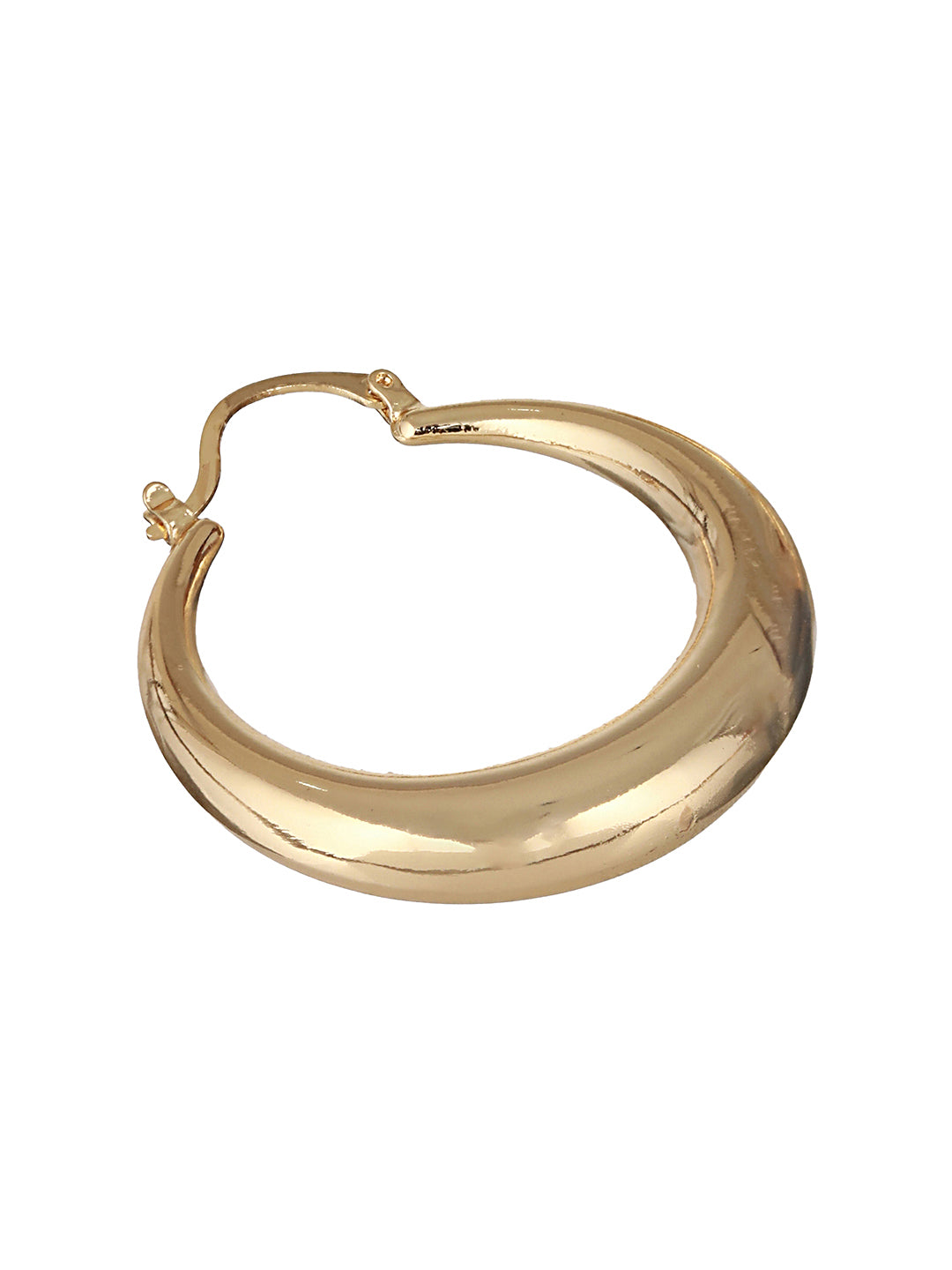Anti-Tarnish Gold Plated Chic Chunky Hoop Earrings