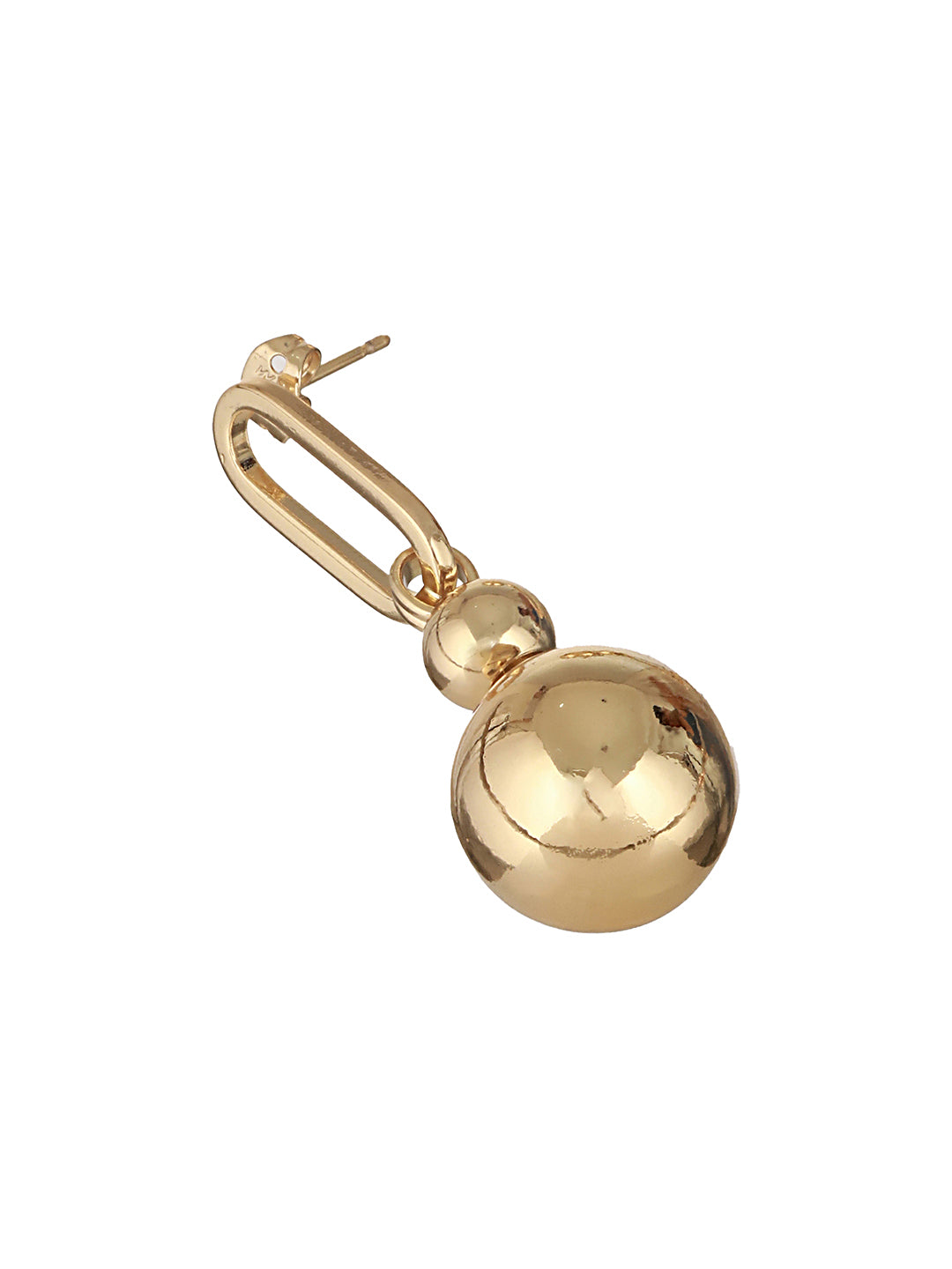 Anti-Tarnish Gold Toned Ball loop Hoop  Dangler earrings