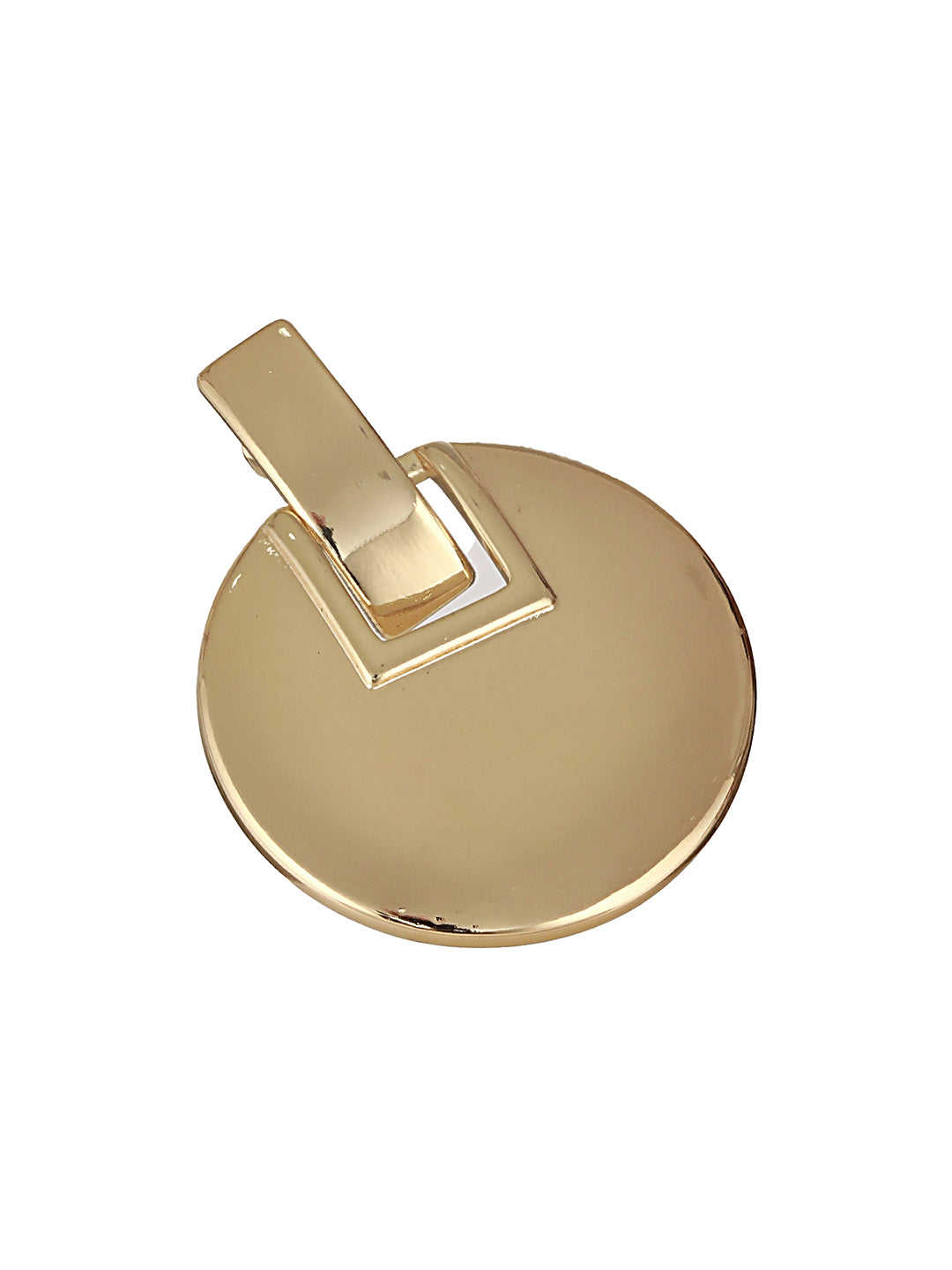 Anti-Tarnish 18k Gold Plated Bold Circular statement earrings