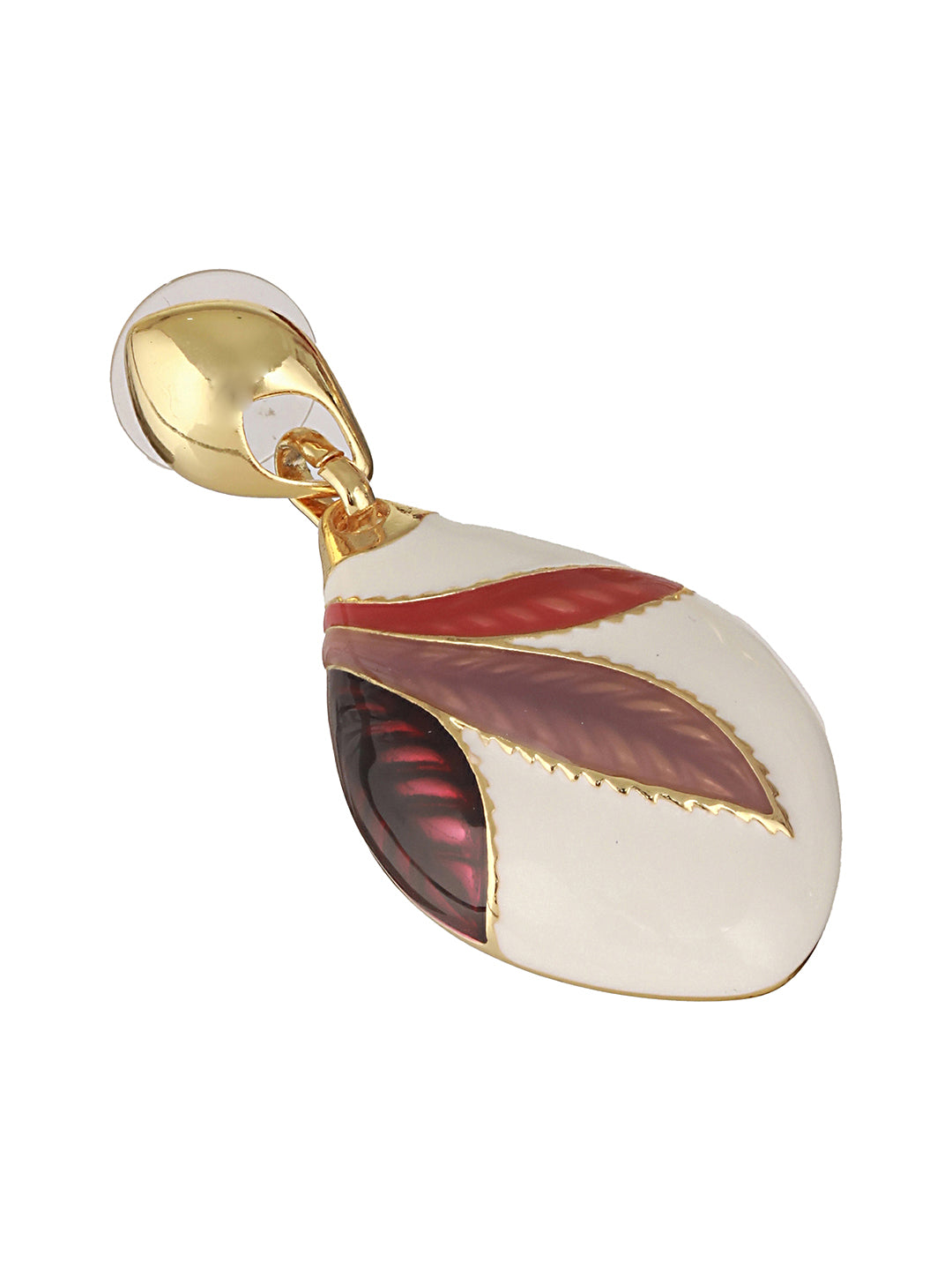 Anti-Tarnish 18k Gold Plated Dual Tone Knot Dangler Earrings