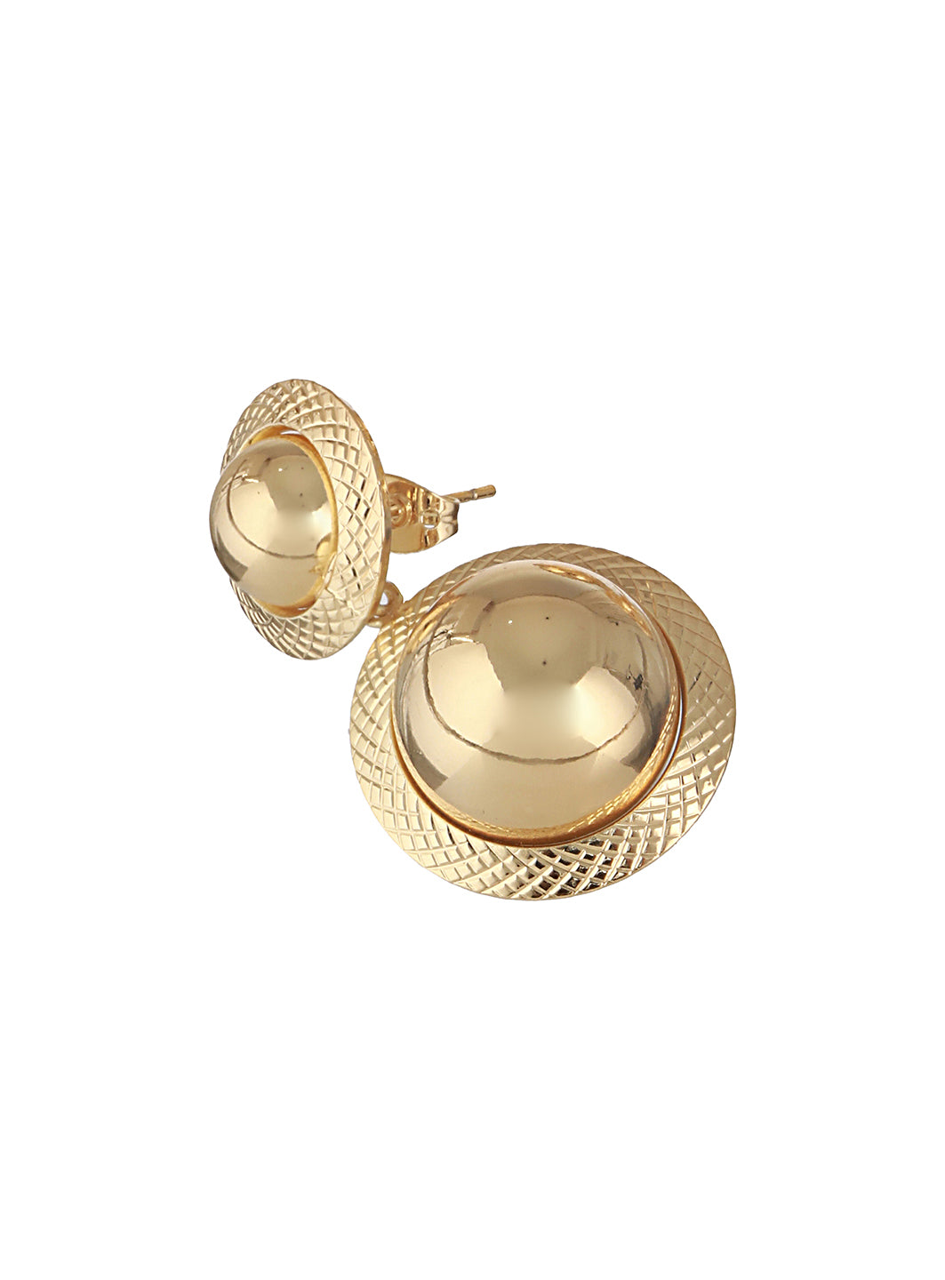 Anti-Tarnish Gold Plated Dual Ball Drop Minimal Drop Earrings
