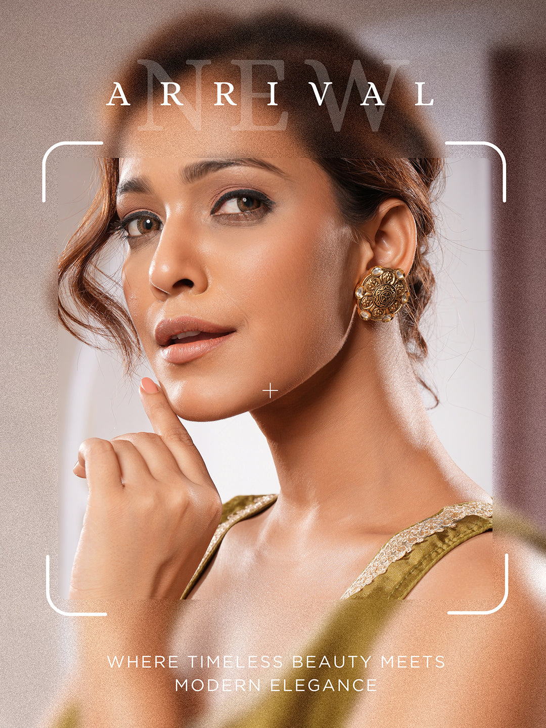 Antique Gold Plated Kundan Studded Filigree Intricate Studds earrings