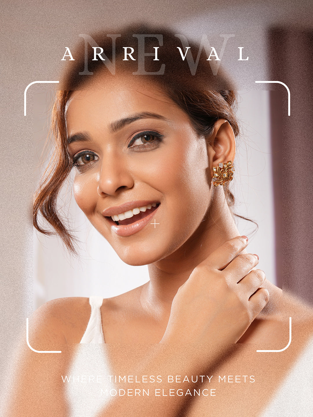 Gold Plated Kundan Studded Floral Designer Dailywear Studds Earrings