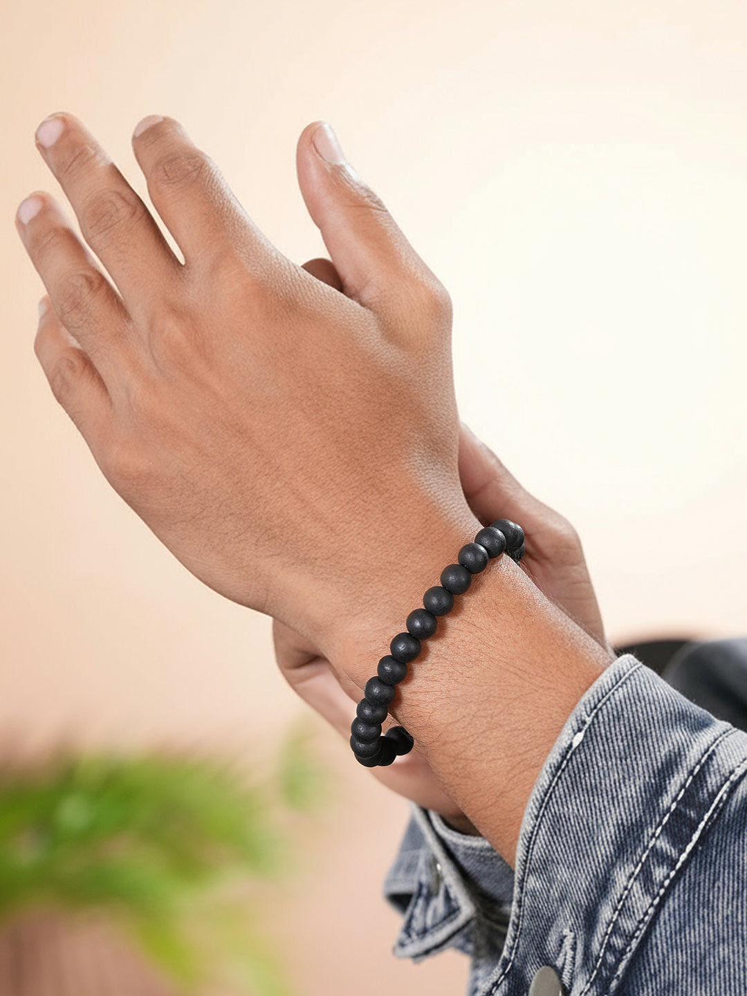 Karungali Mala Original Ebony Wood Beads with Lab Certificate Adjustable Bracelet.