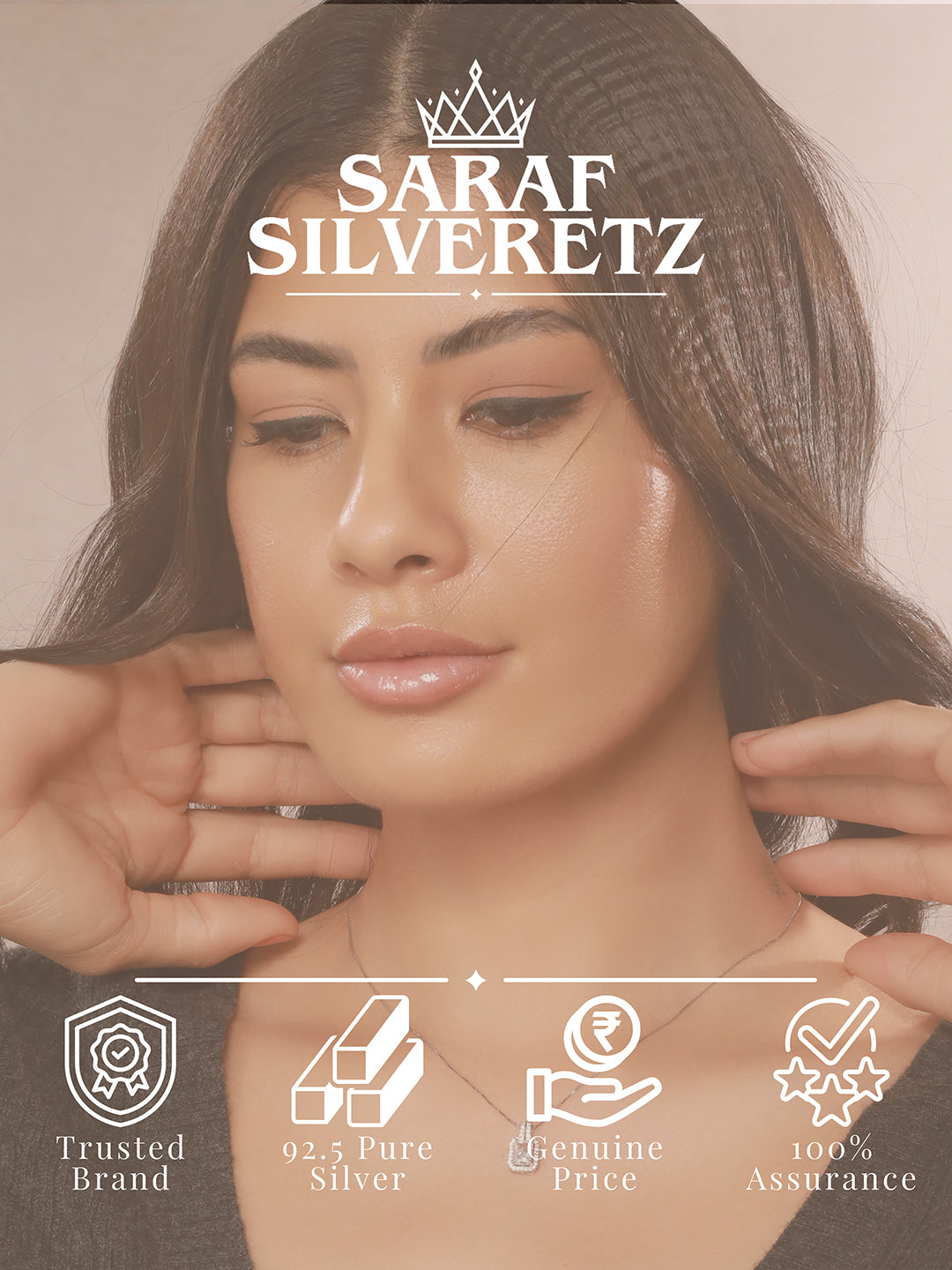 925 Sterling Silver CZ Geometric Solitaire Pendant Minimal Necklace & Chain