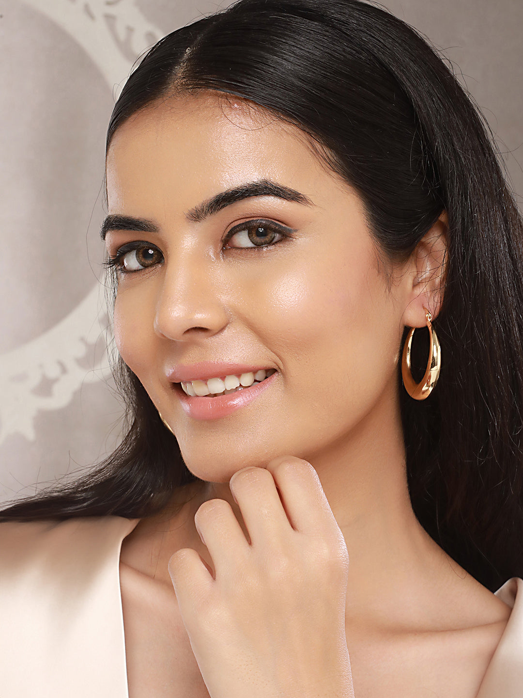 Anti-Tarnish Gold Plated Chic Chunky Hoop Earrings