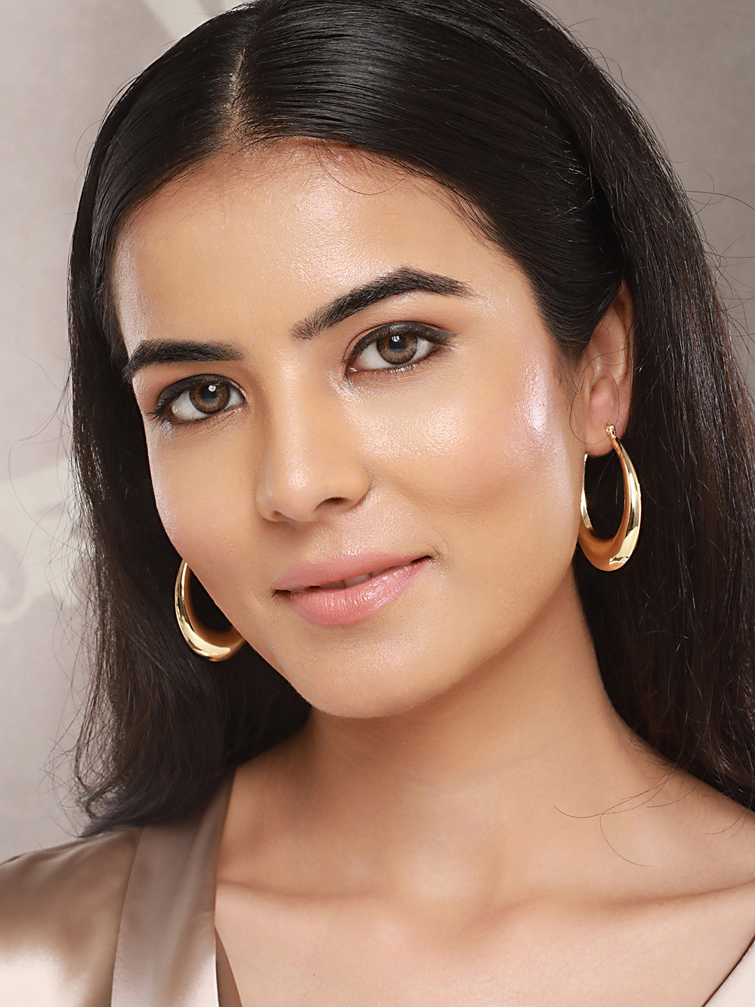 Anti-Tarnish Gold Plated Chic Chunky Hoop Earrings