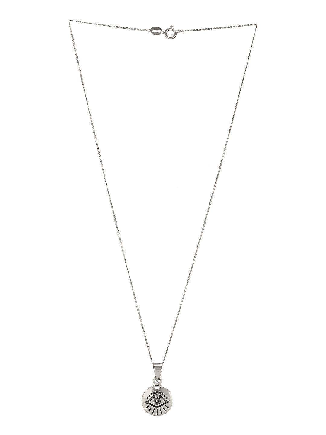 925 Sterling Silver Minimal Dailywear  Om Locket Pendant Necklace & Chain