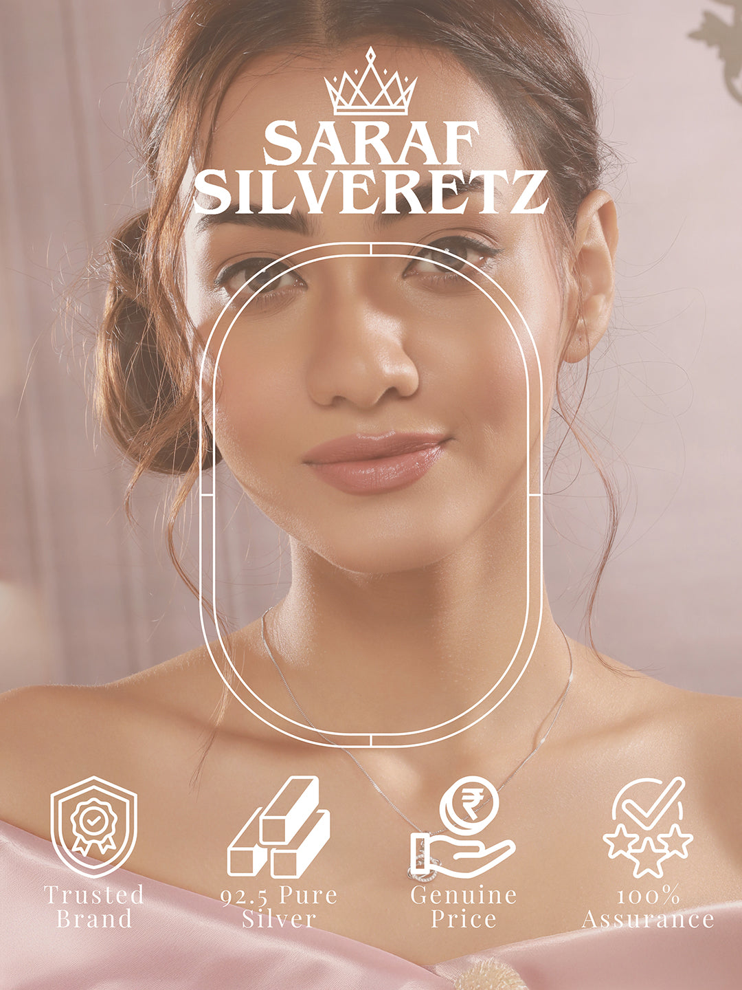 925 Sterling Silver CZ Studded Delicate Orbital Star Pendant necklace & Chain