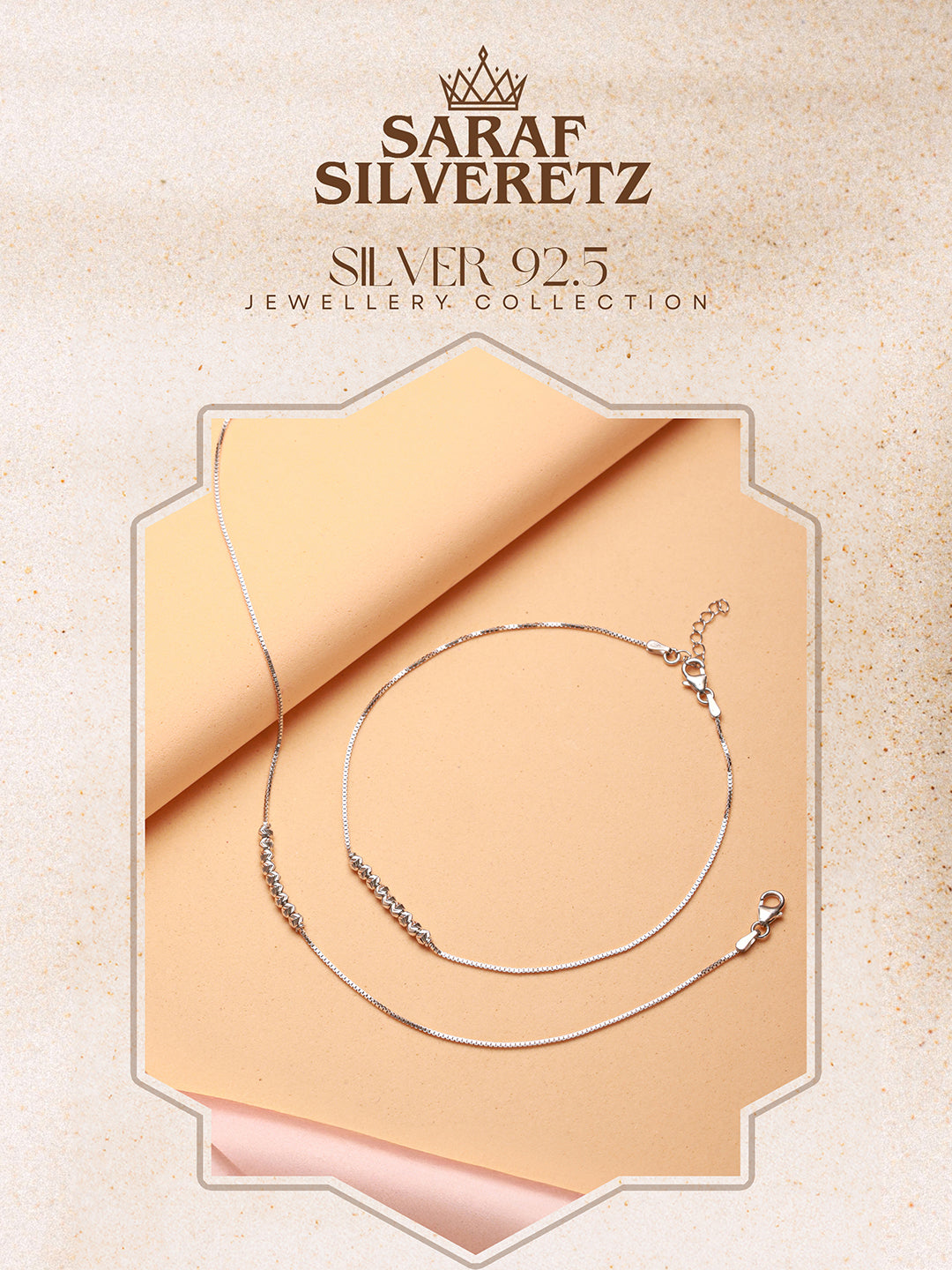 925 Silver Snake Chain Payal Anklet