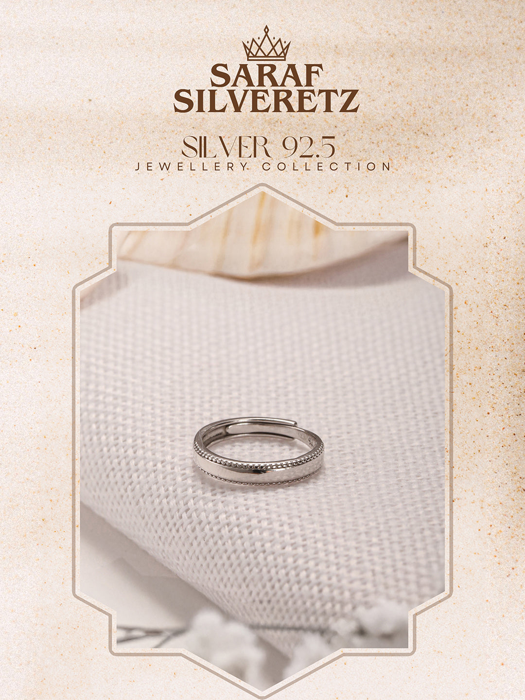 925 Sterling Silver Elegant Minimal Adjustable Band Finger Ring