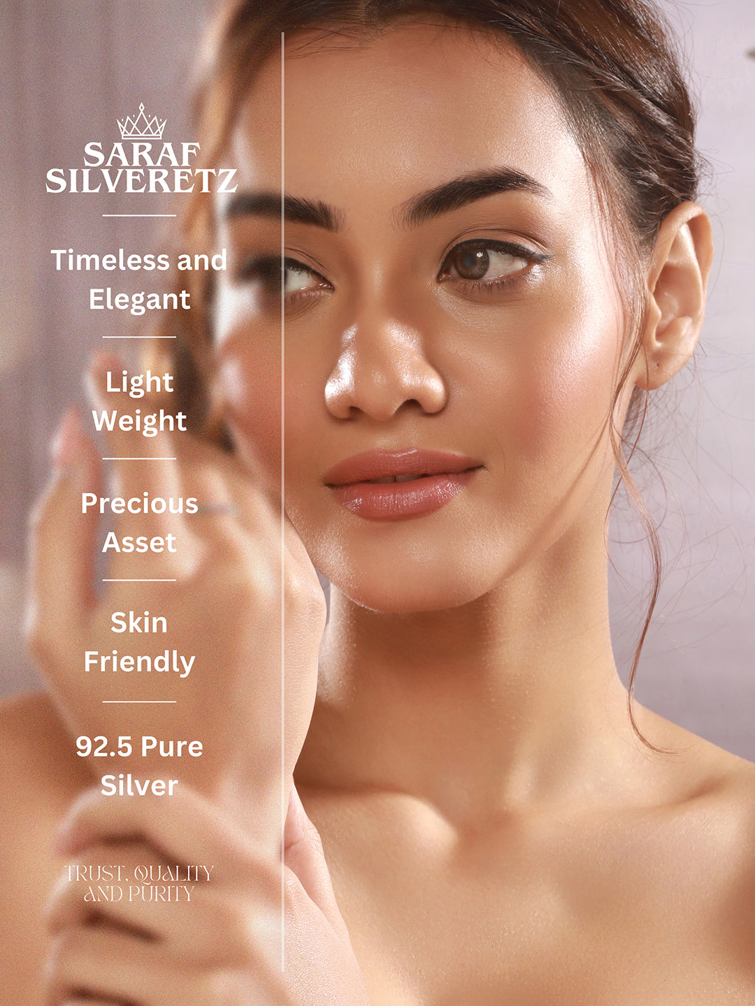 925 Sterling Silver Zircon & Pearl Embellished Minimal Engagement Adjustable Finger Ring