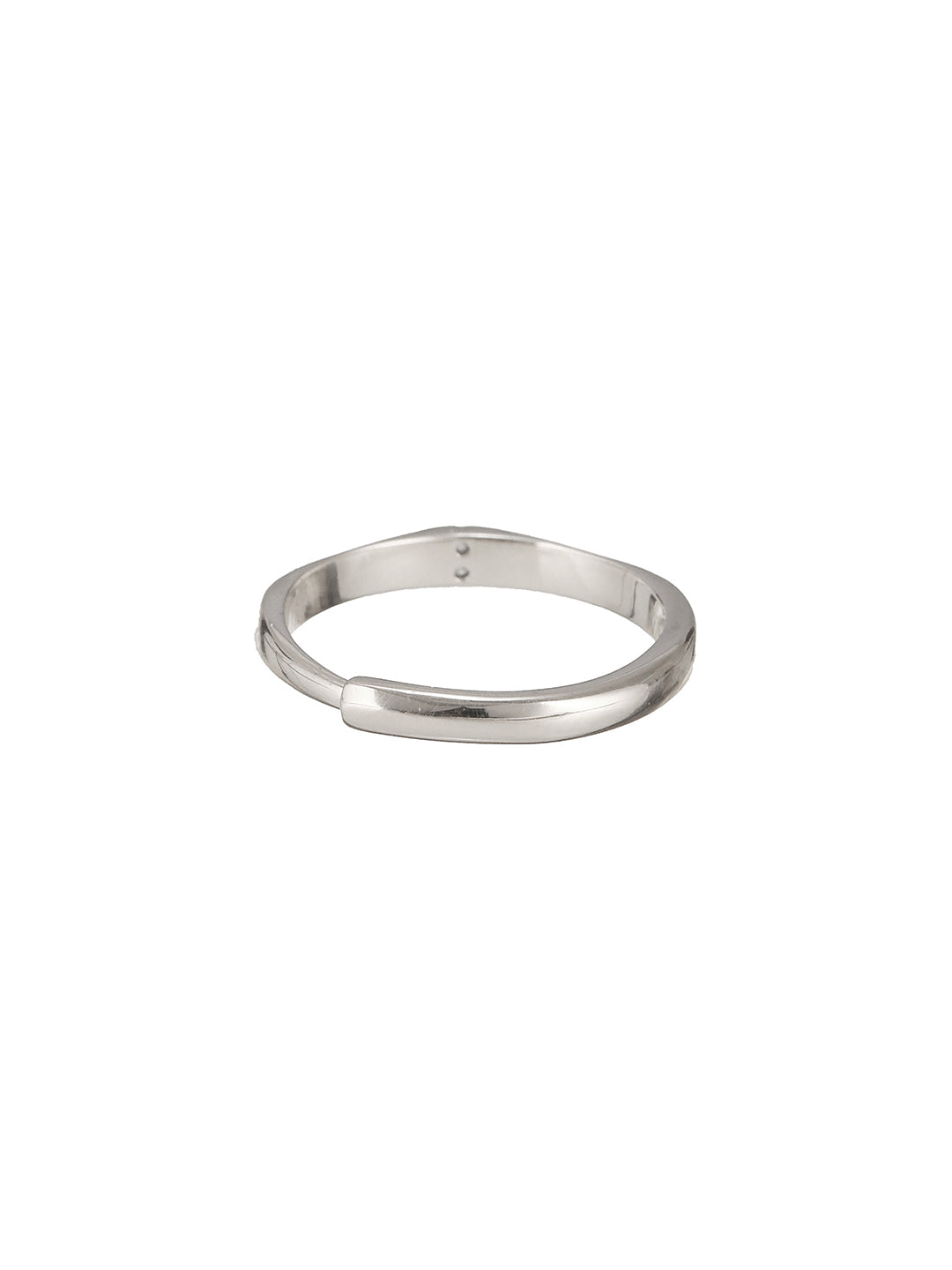 925 Sterling Silver Elegant Promise  Adustable  Band Finger Ring