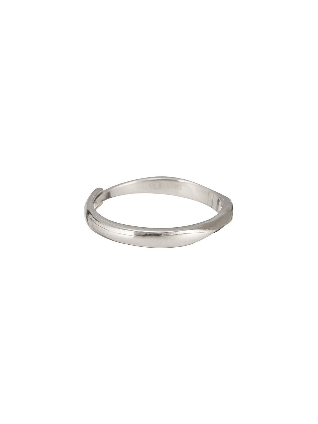 925 Sterling Silver Elegant Promise  Adustable  Band Finger Ring
