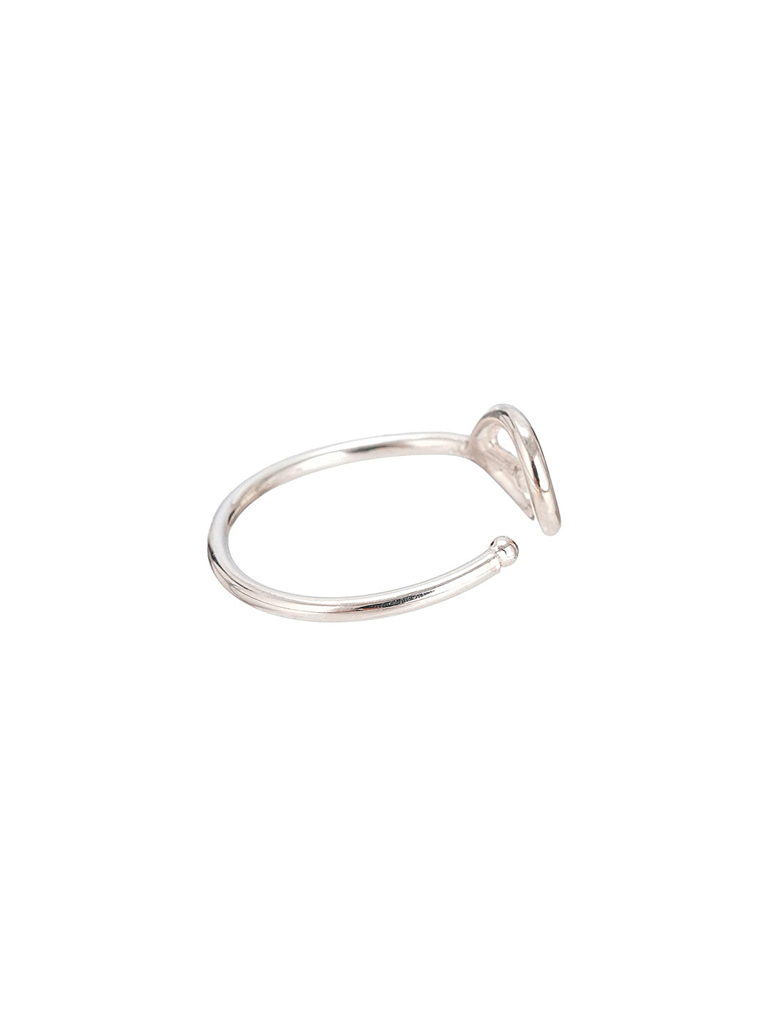 925 Sterling Silver Modern Quirky  Minimal Adjustable Finger Ring