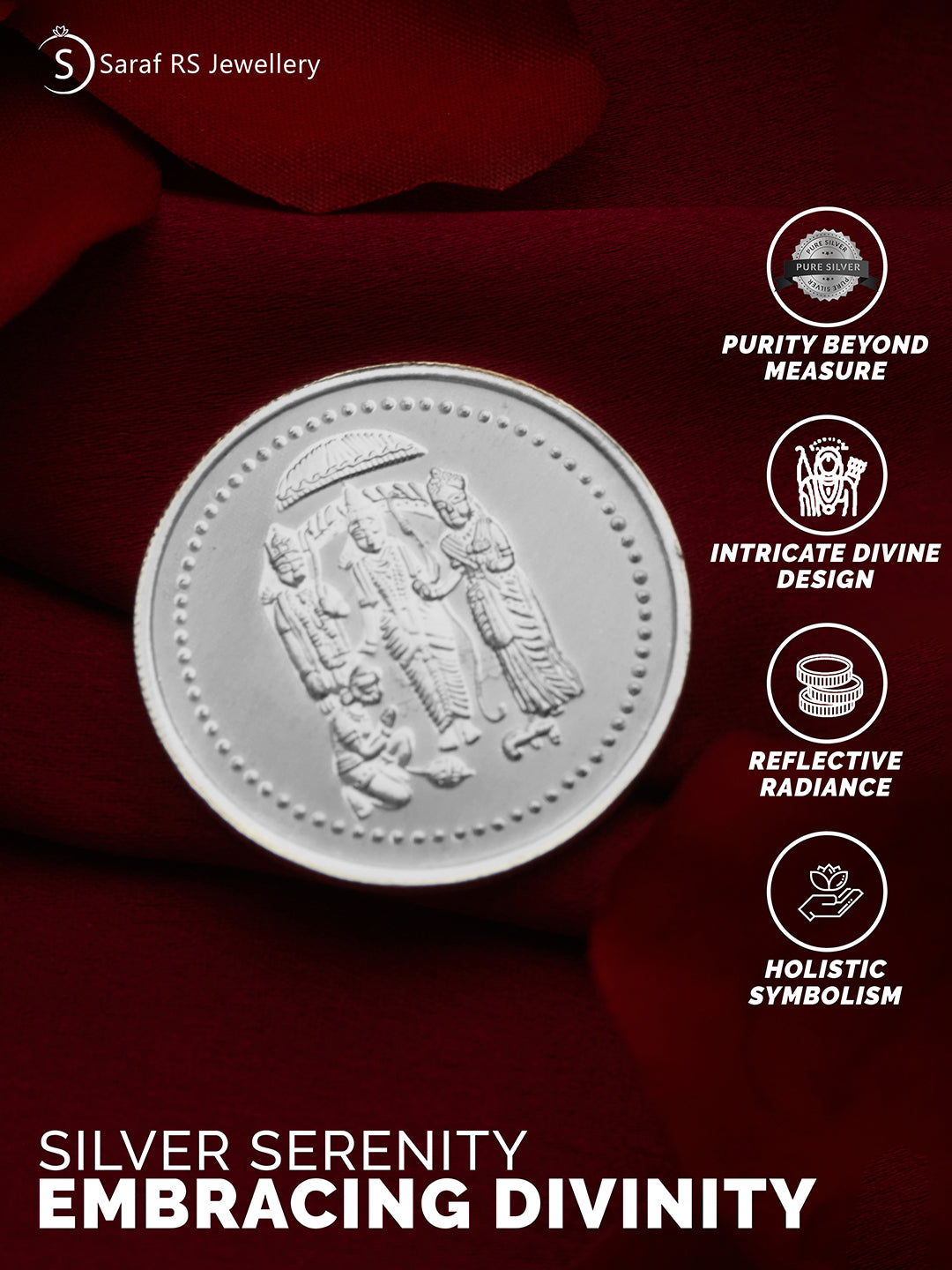 10 Gram 999 purity Silver Coin of Shri Ram Darbar