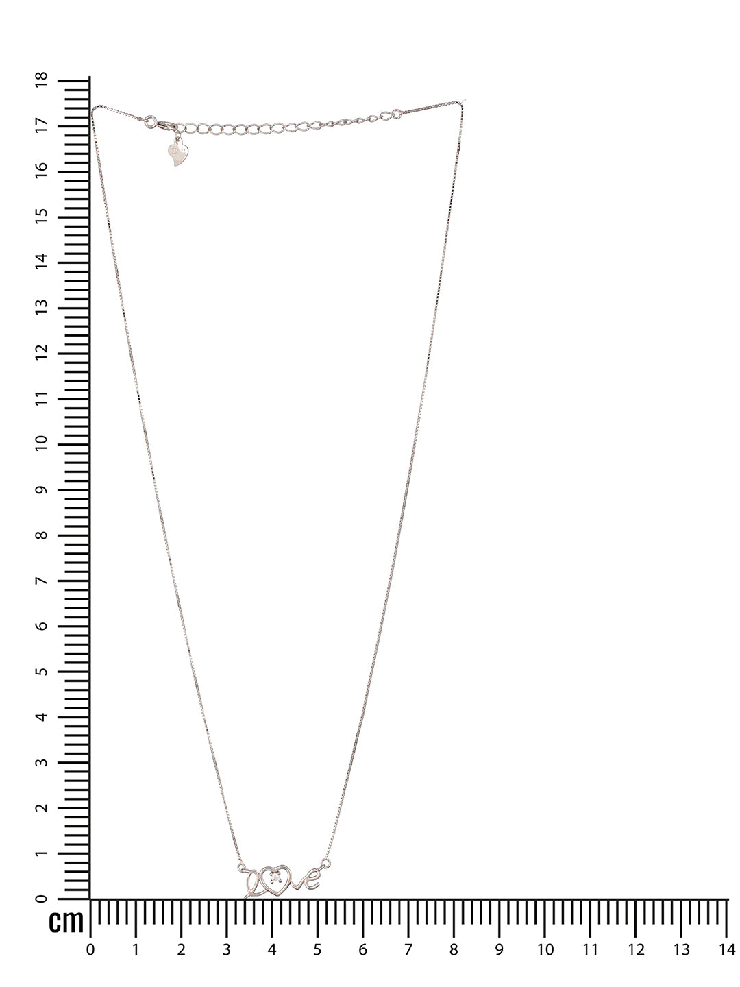 925 Sterling Silver CZ Studded Dainty Love Minimal Valentine Locket Necklace & Chain