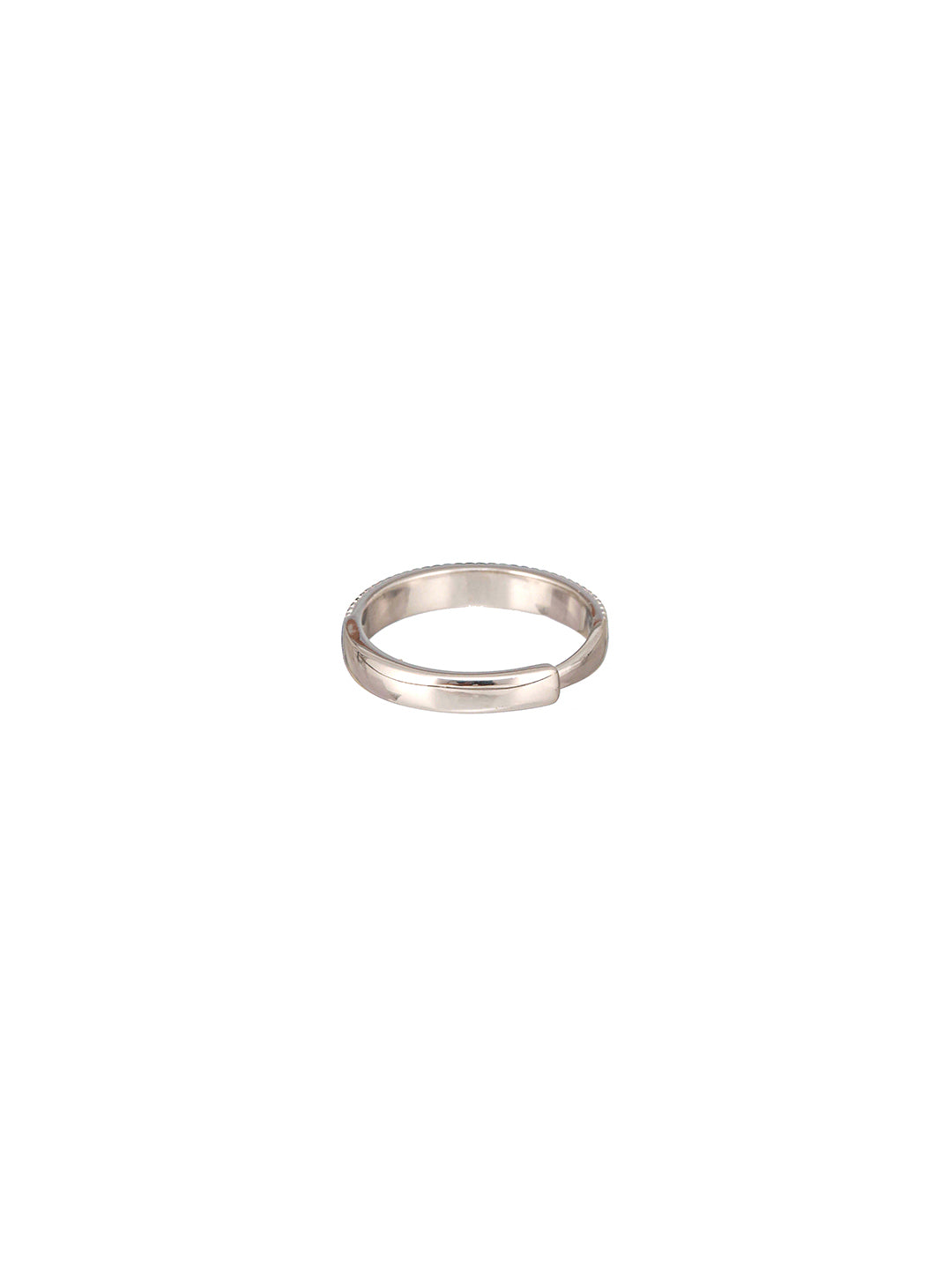 925 Sterling Silver Elegant Minimal Adjustable Band Finger Ring