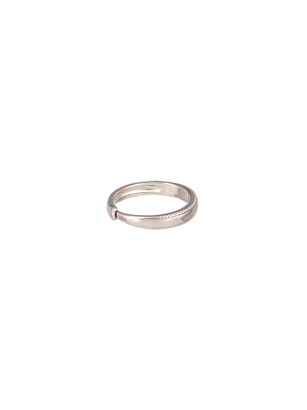 925 Sterling Silver Elegant Minimal Adjustable Band Finger Ring