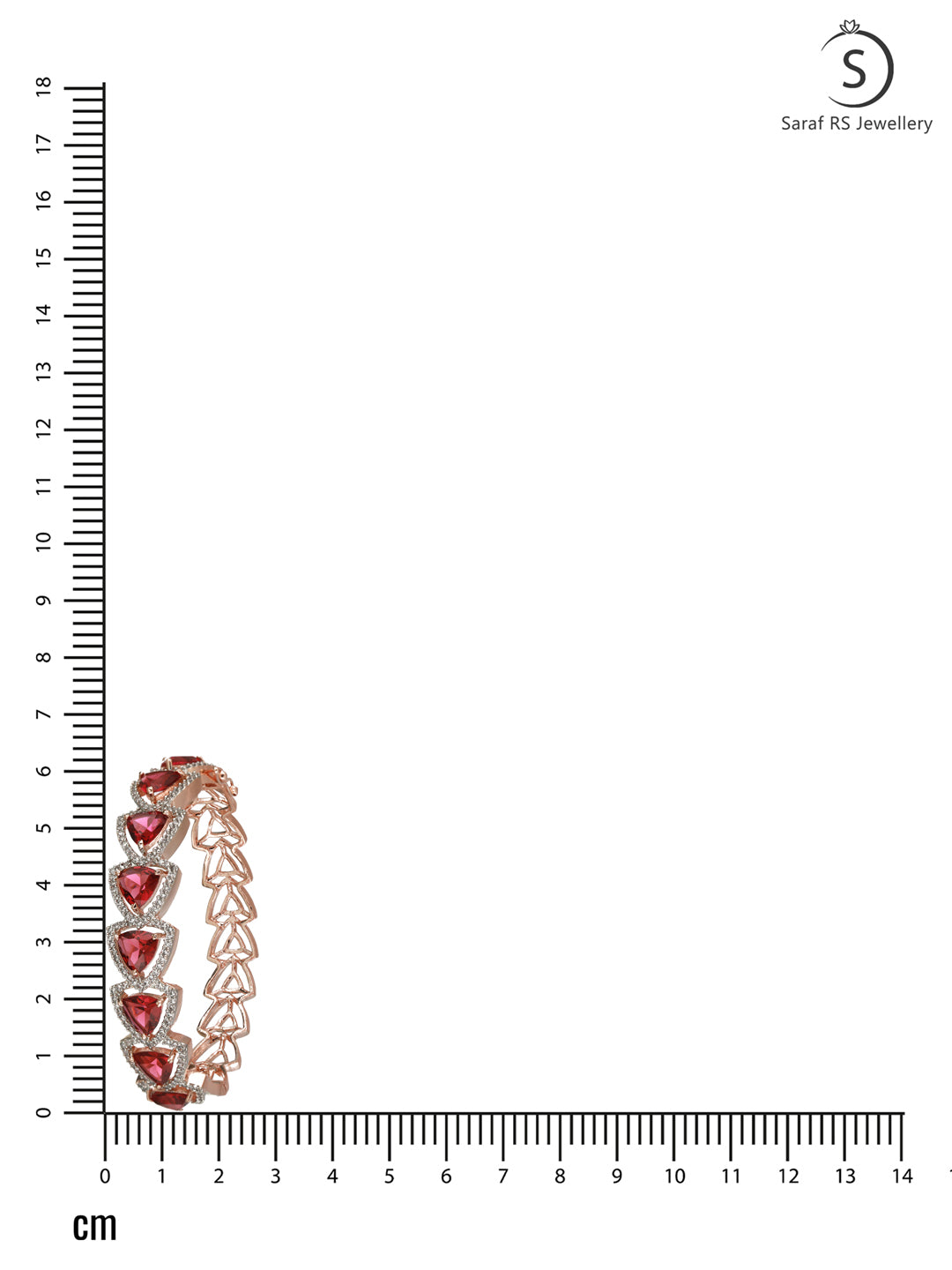 Rose Gold plated Ruby AD designer Handcrafted Bracelet for Women & Girls, zaveri pearls, sale price rs, sale price, sale gold plated, sale gold, sale, rubans, ring, regular price, priyassi je