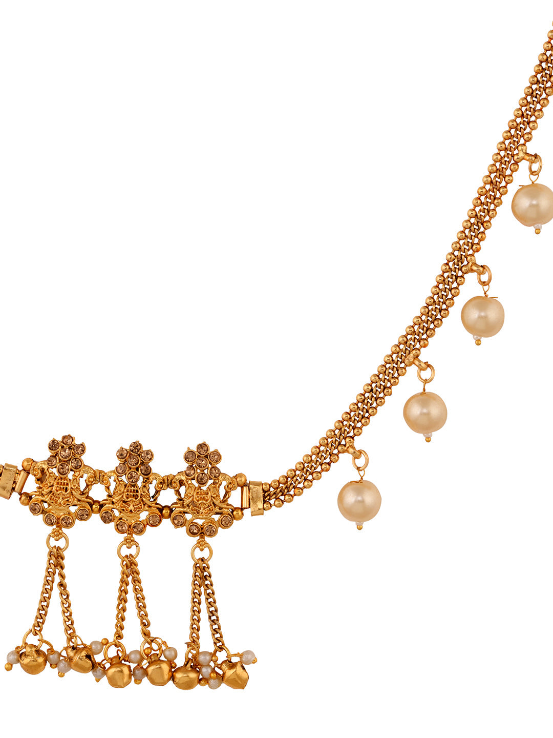 Gold Plated Kemp stone studded Pearl Beaded Kamarbandh, zaveri pearls, sale price rs, sale price, sale gold plated, sale gold, sale, rubans, ring, regular price, priyassi jewellery, kushal's 