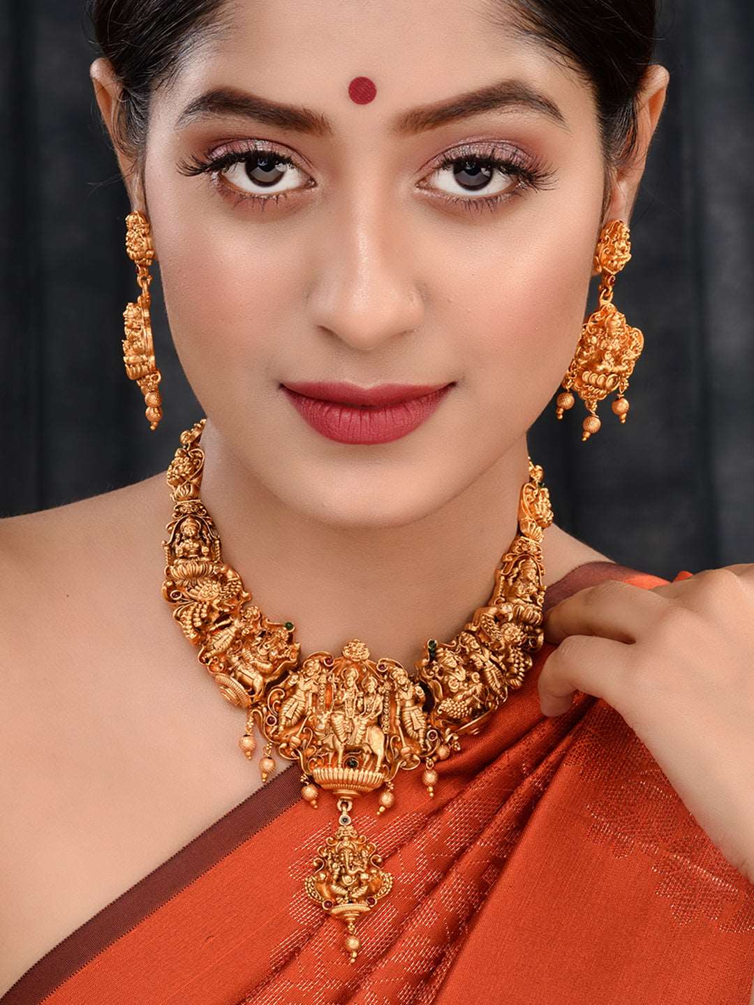 Gold Plated Exquisite Design Shiv Parivar Temple Jewellery Set, zaveri pearls, sale price rs, sale price, sale gold plated, sale gold, sale, rubans, ring, regular price, priyassi jewellery, k