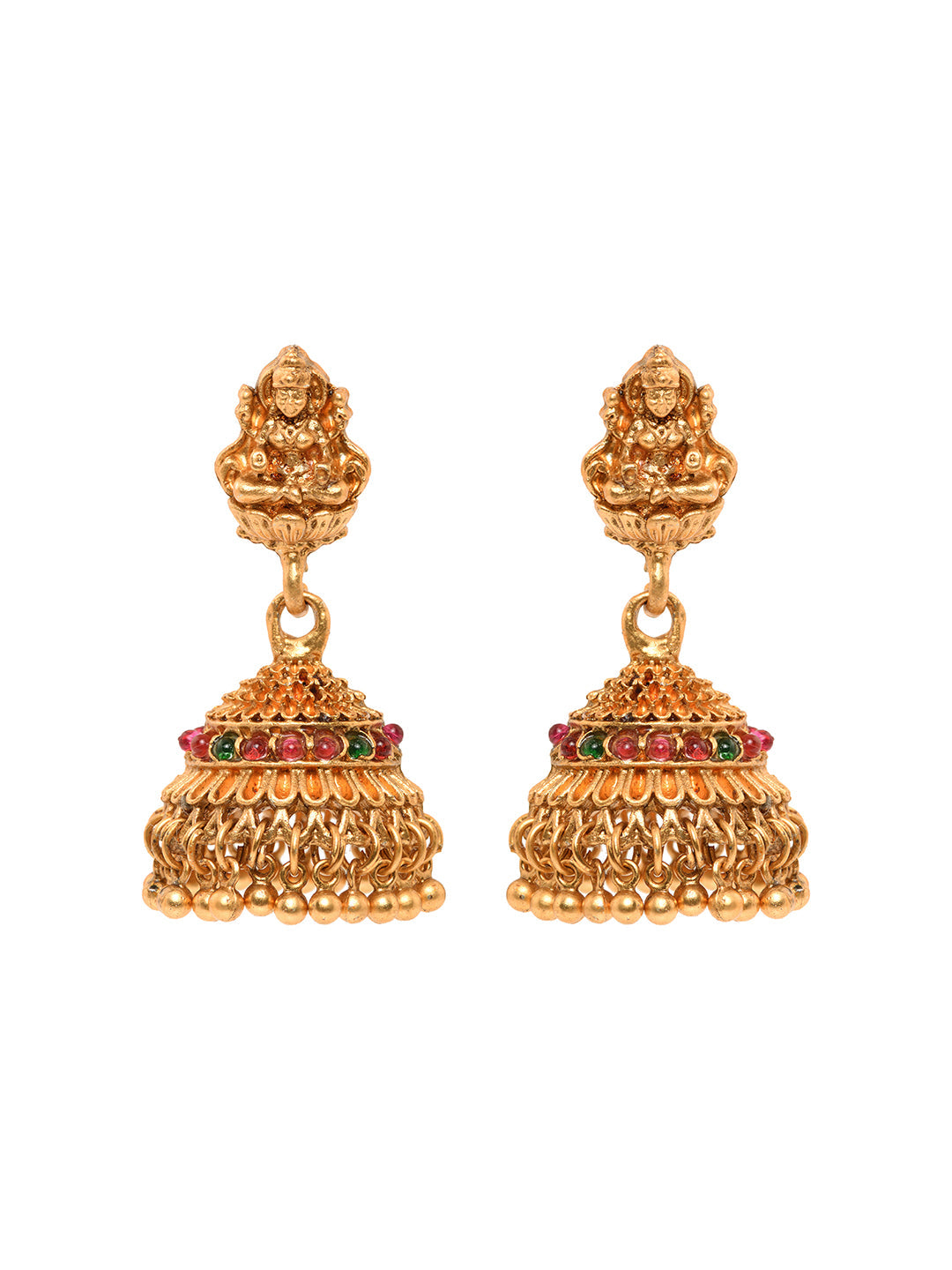 Gold Plated Exquisite Lakshmi Design Haram Temple Jewellery Set Jhumki Earrings, zaveri pearls, sale price rs, sale price, sale gold plated, sale gold, sale, rubans, ring, regular price, priy