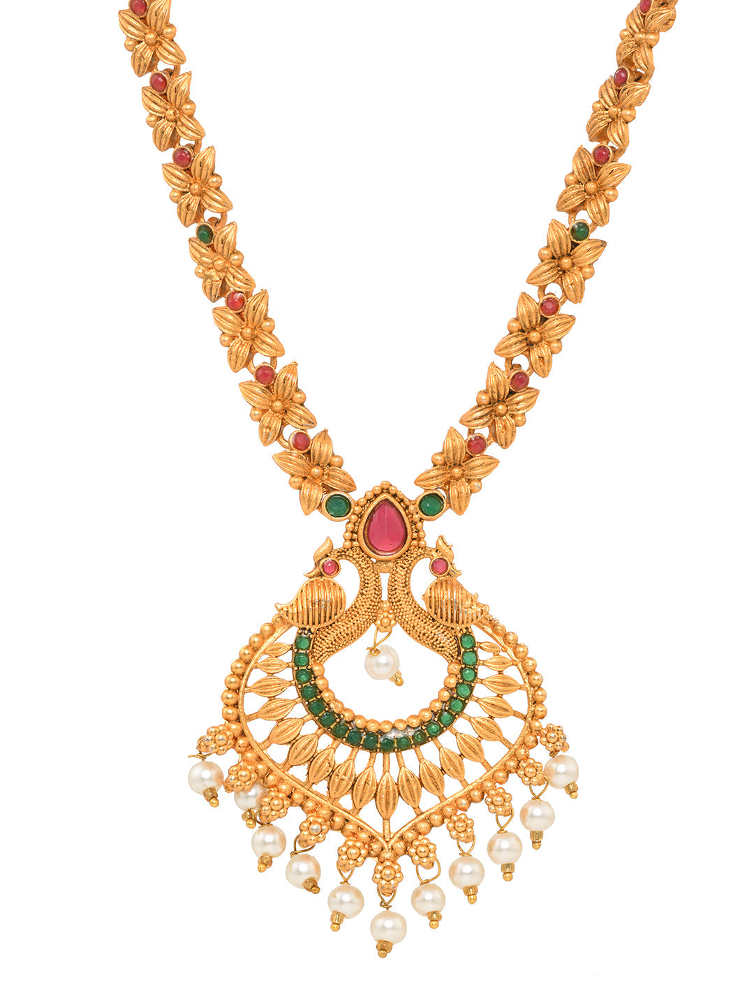 Gold Toned Grand South Indian Imitation Bridal Temple Jewellery Set, zaveri pearls, sale price rs, sale price, sale gold plated, sale gold, sale, rubans, ring, regular price, priyassi jewelle